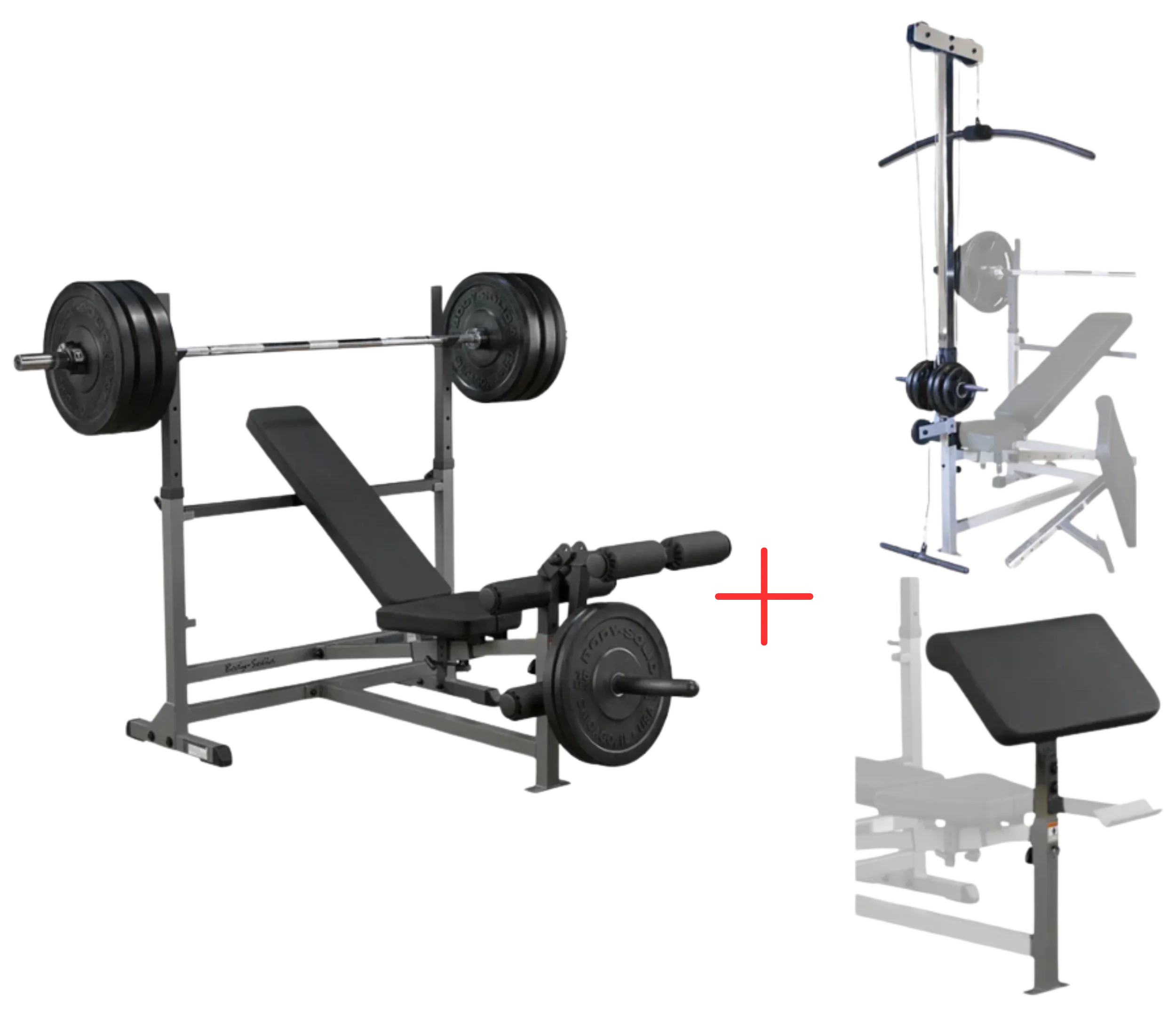 Body-Solid GDIB46LP4 Powercenter Combo Bench Package (New)