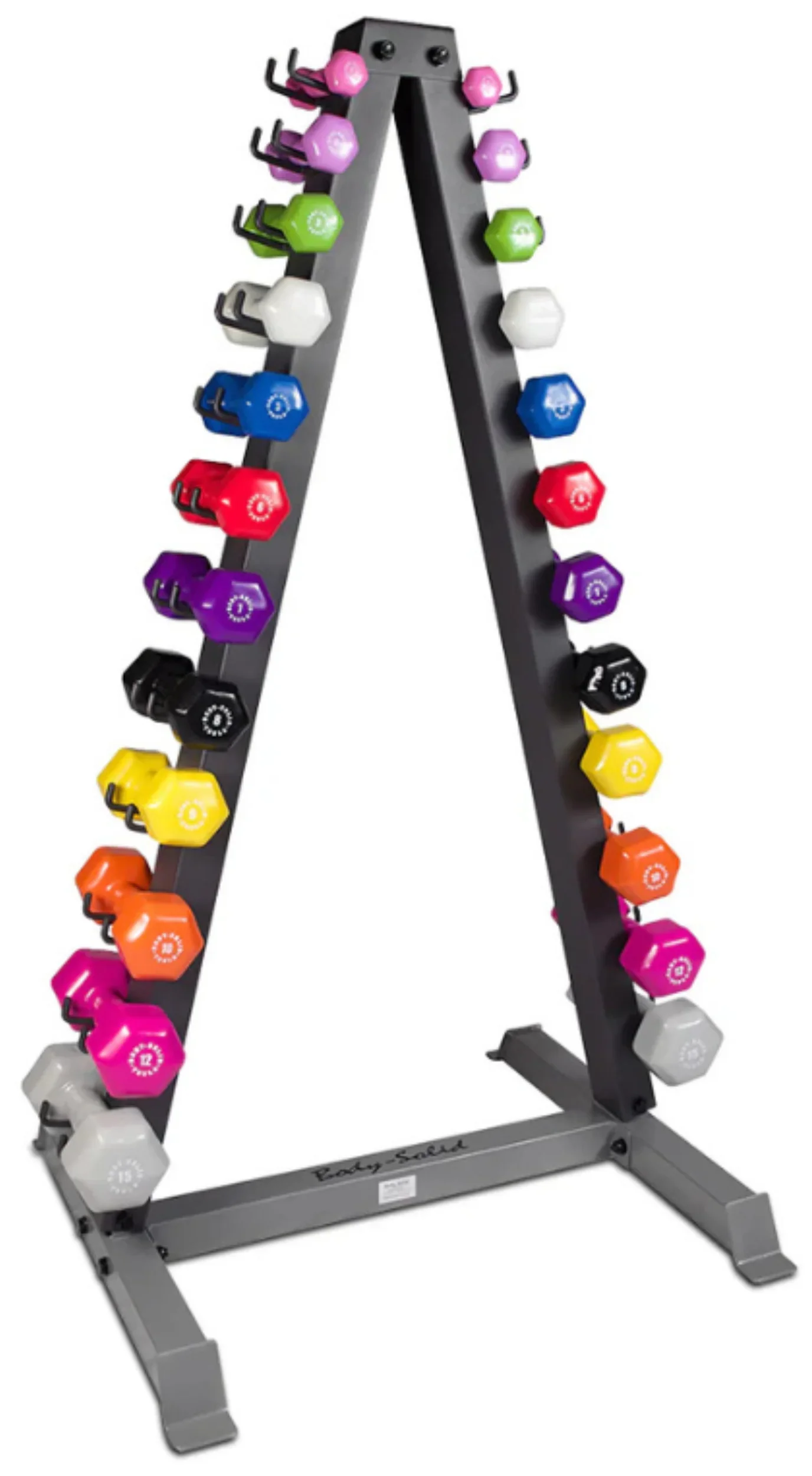Body Solid GDR24 12 Pair Vertical Dumbbell Rack (New) - Image 2