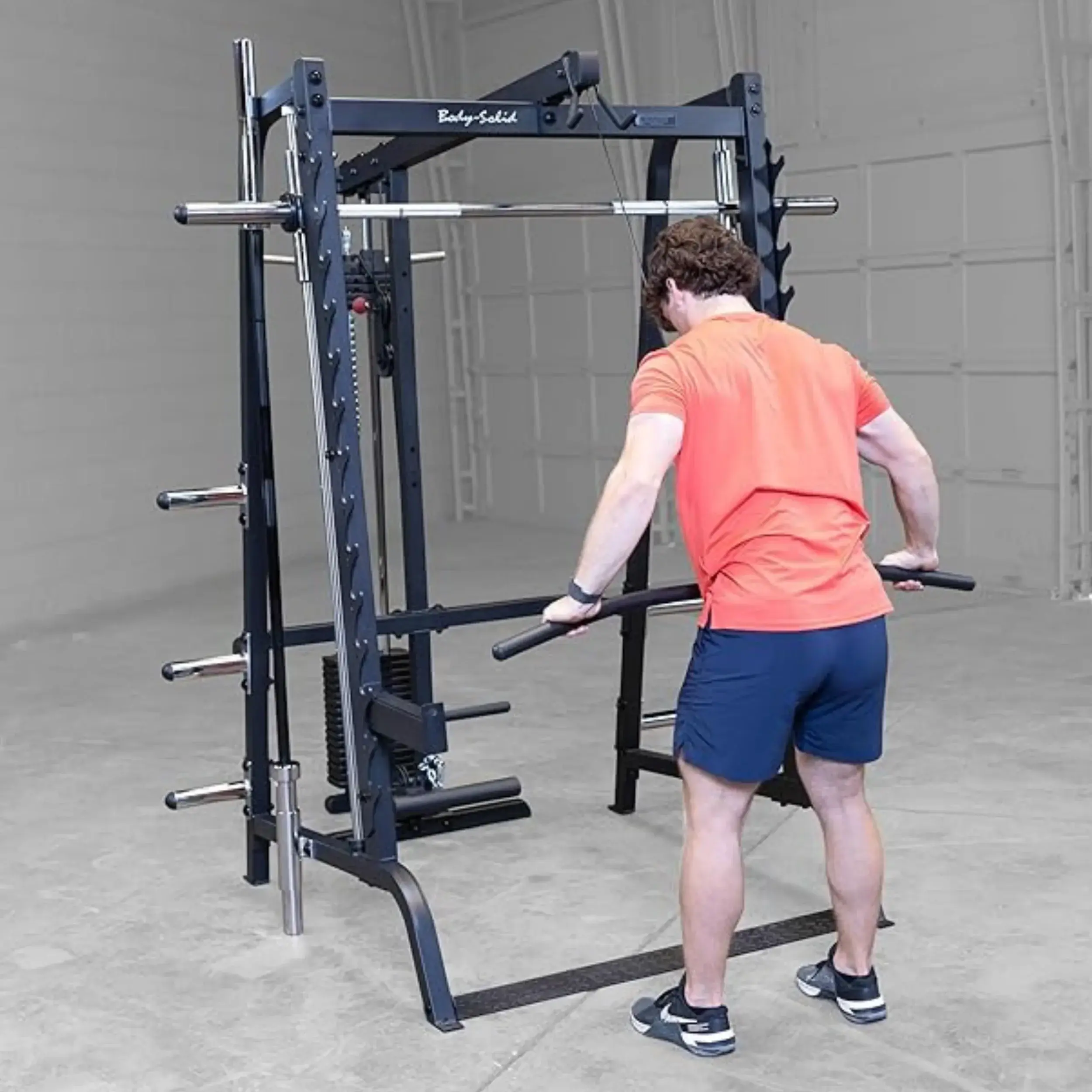 Body-Solid GLA348QS Lat Attachment for Series 7 Smith Machine (New) - Image 2