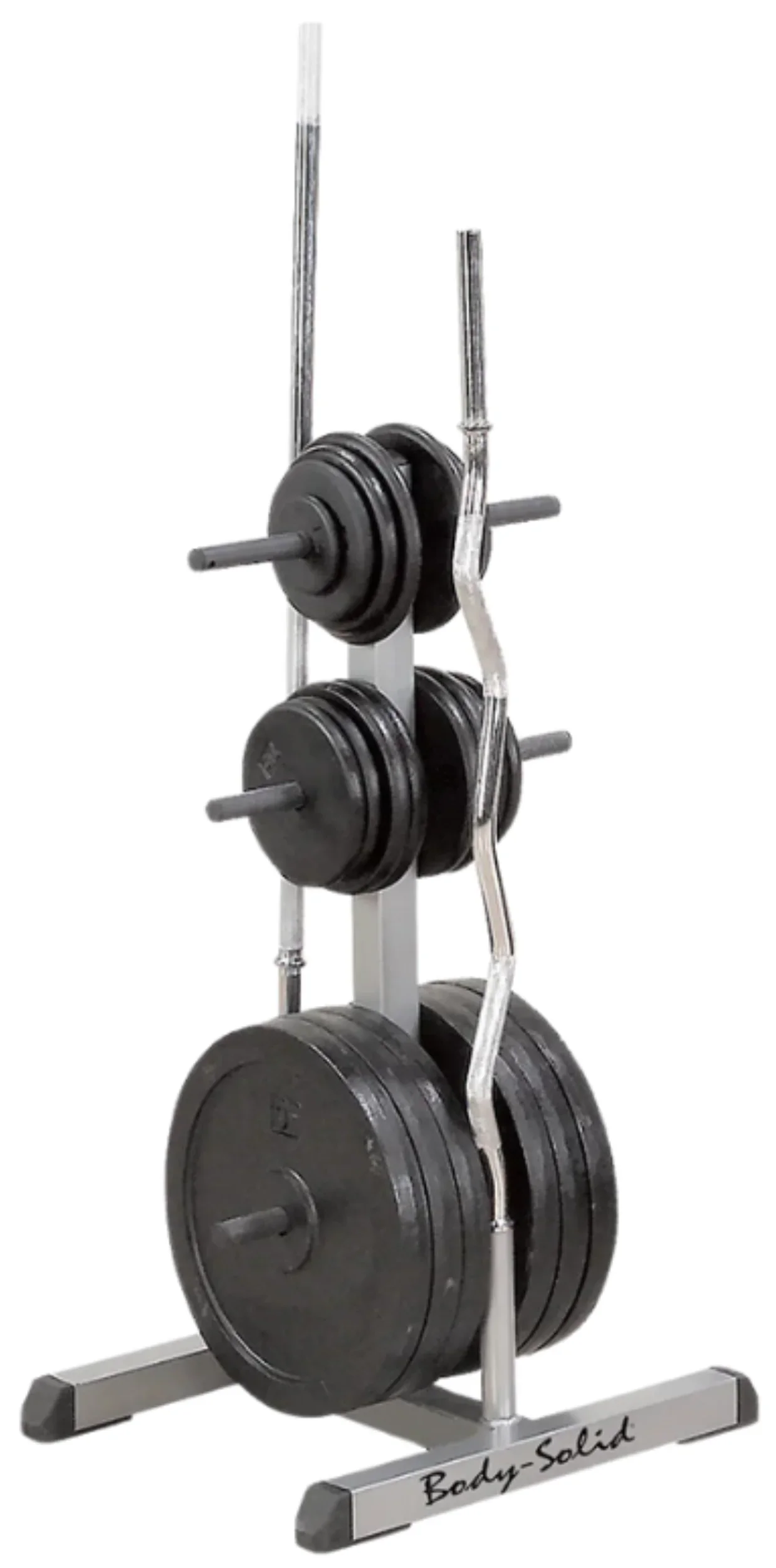 Body Solid GSWT Standard Plate Tree & Bar Holder (New) - Image 2