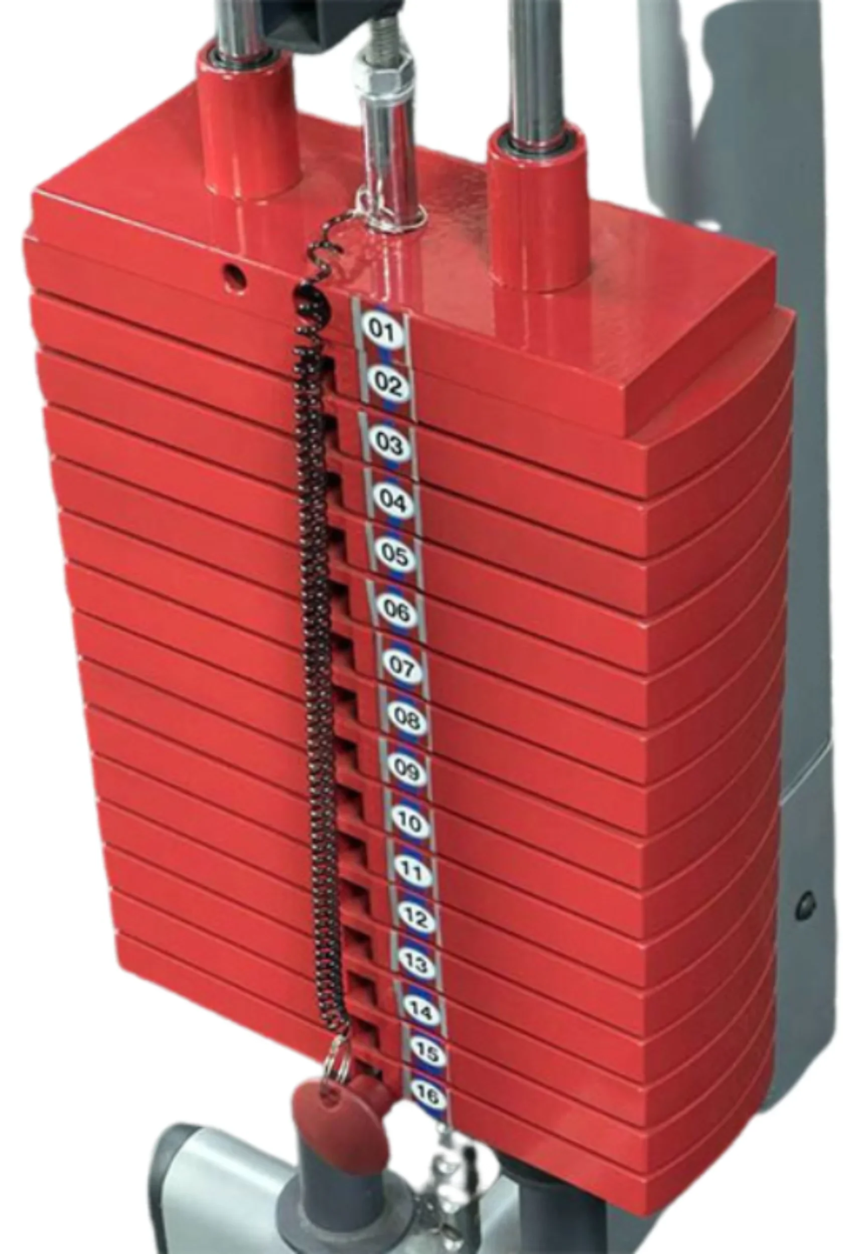 Body Solid HP150 Premium Red 150 lb Weight Stack Plate (New) - Image 3