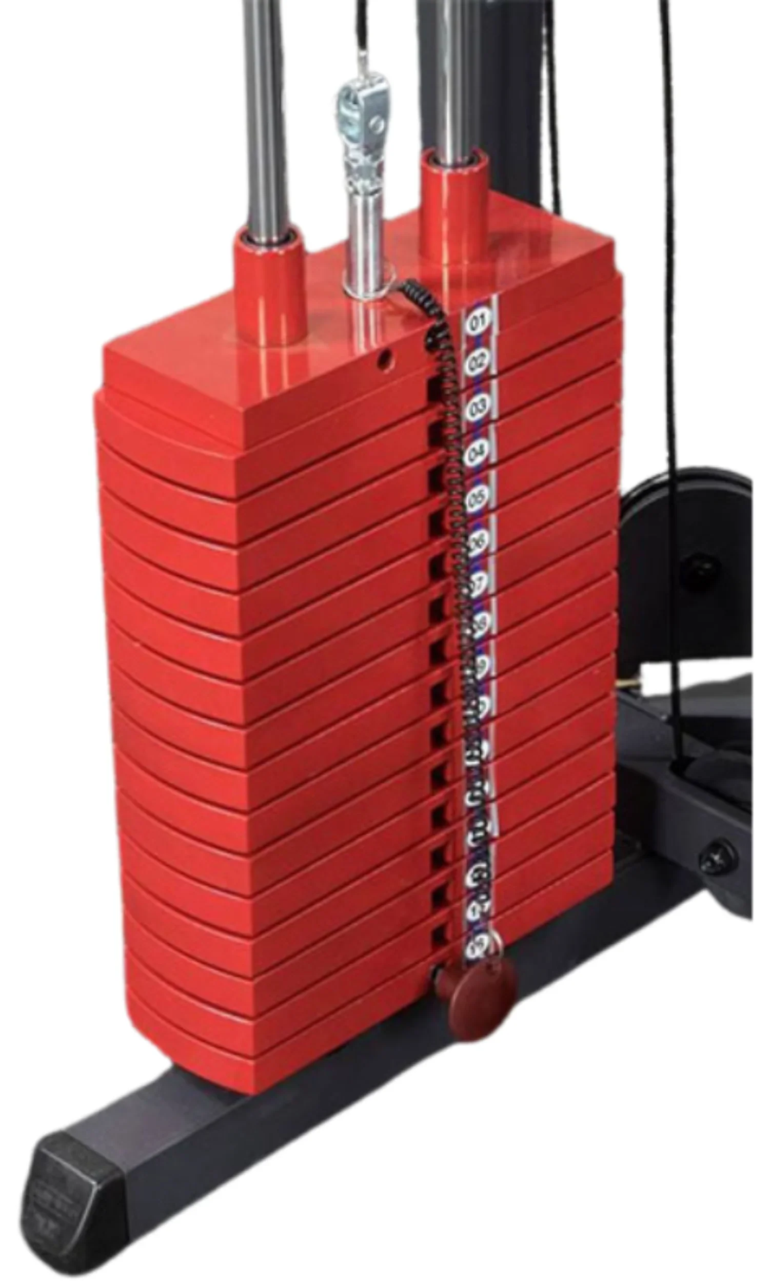 Body Solid HP150 Premium Red 150 lb Weight Stack Plate (New) - Image 4