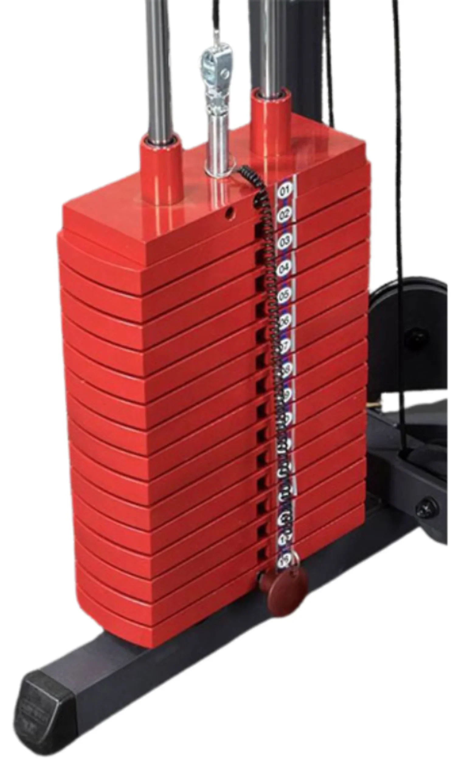 Body Solid HP50 Premium Red 50 lb Weight Stack Plate (New) - Image 3