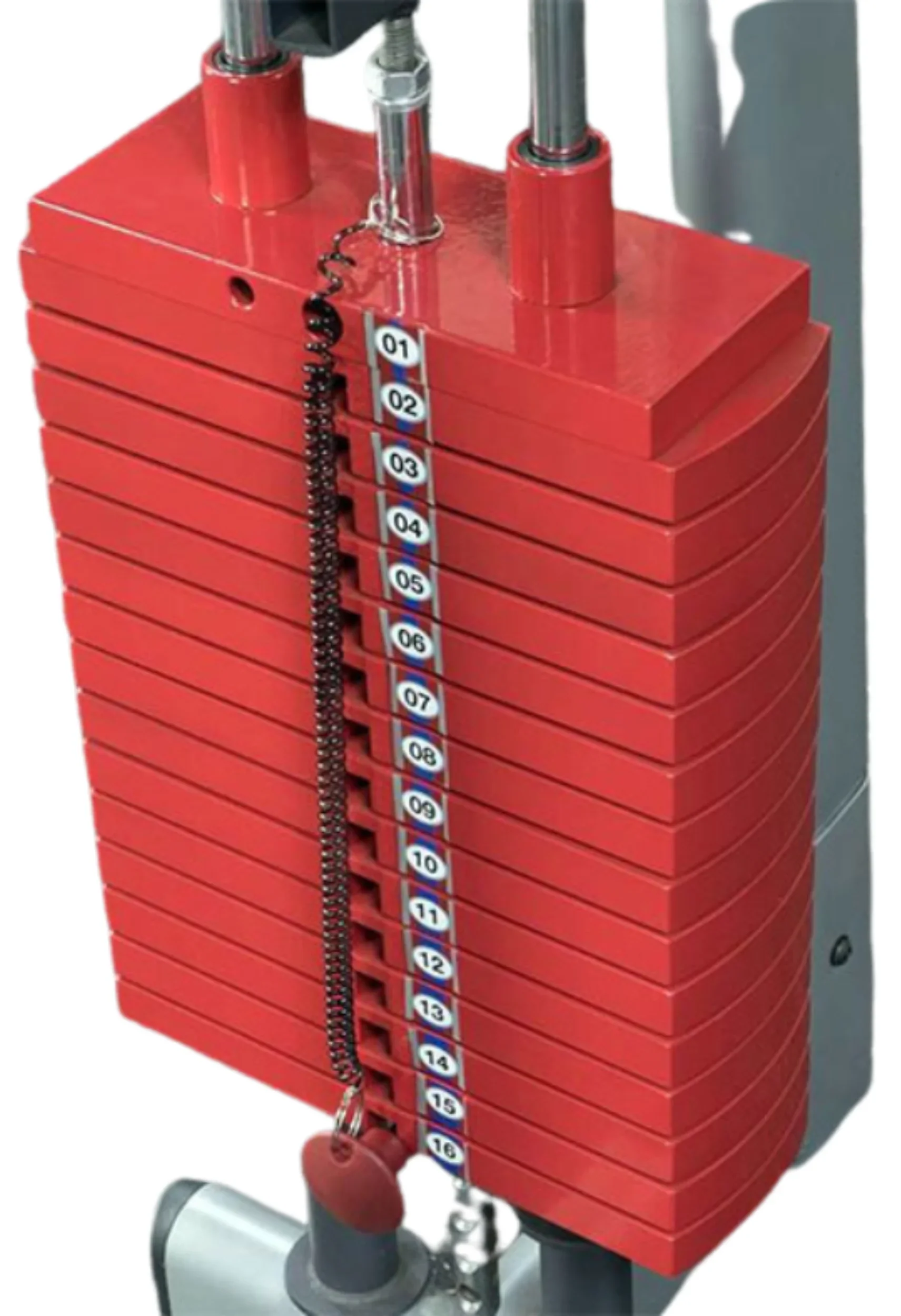 Body Solid HP50 Premium Red 50 lb Weight Stack Plate (New) - Image 4