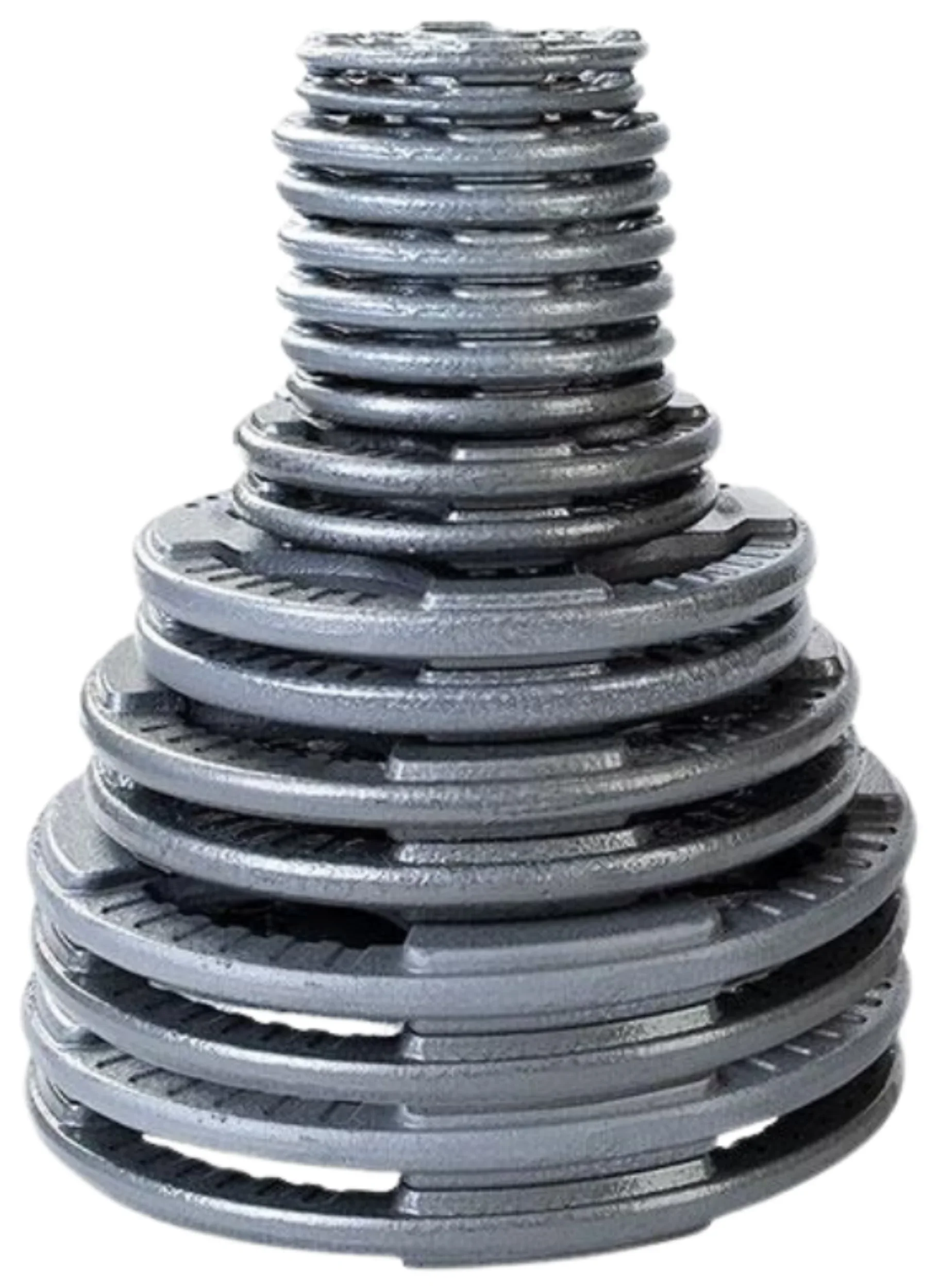 Body Solid OST355 Cast Iron Grip Plate Set - 355 lbs. (plates only) (New) - Image 2