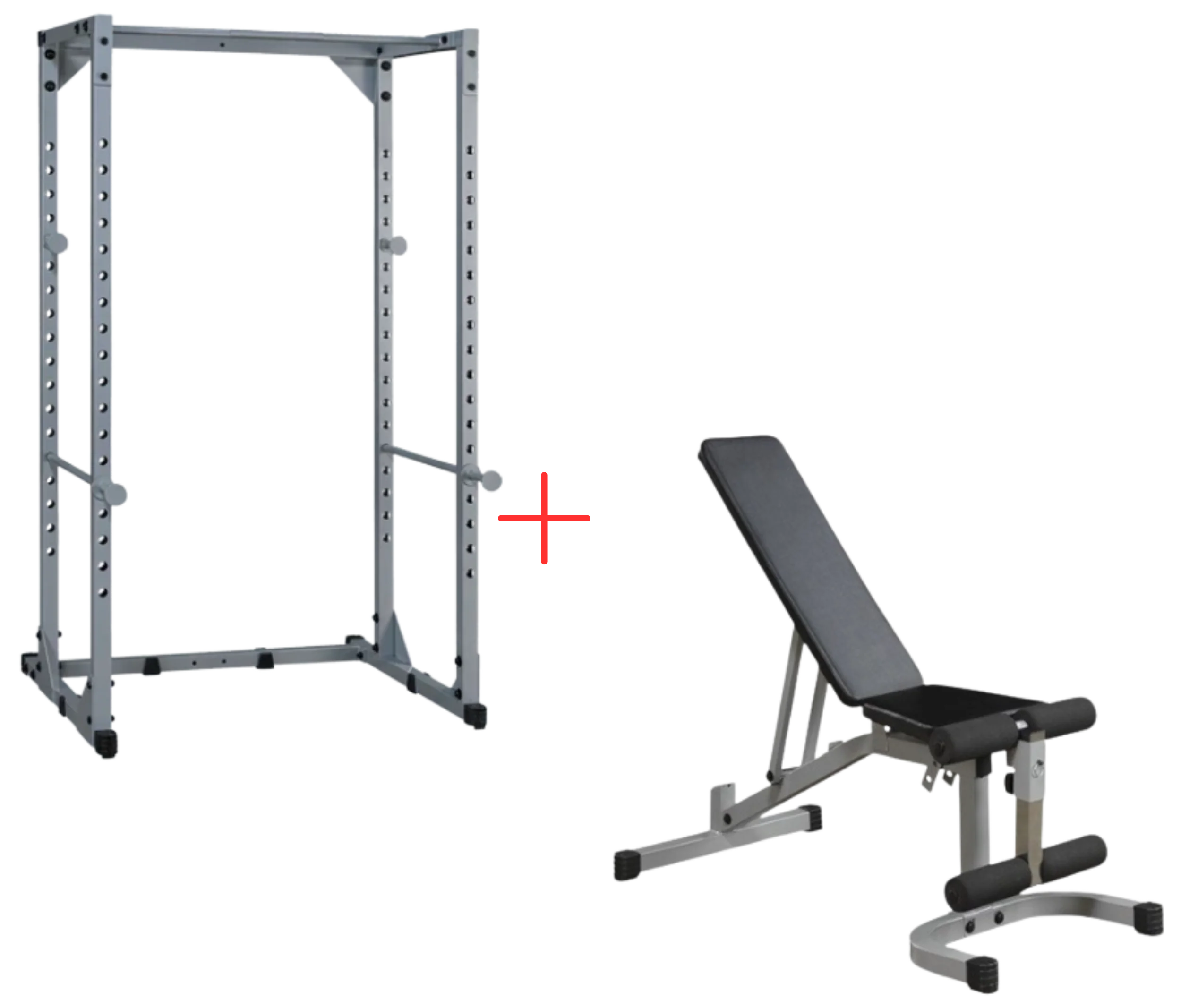 Body-Solid PPR200XP4 Powerline Power Rack w/Flat Incline Decline Bench (New)