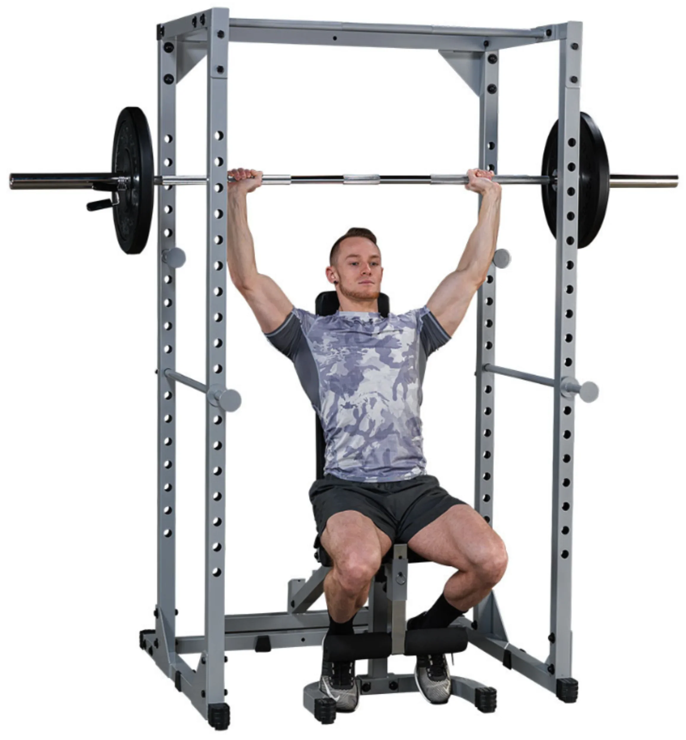Body-Solid PPR200XP4 Powerline Power Rack w/Flat Incline Decline Bench (New) - Image 5