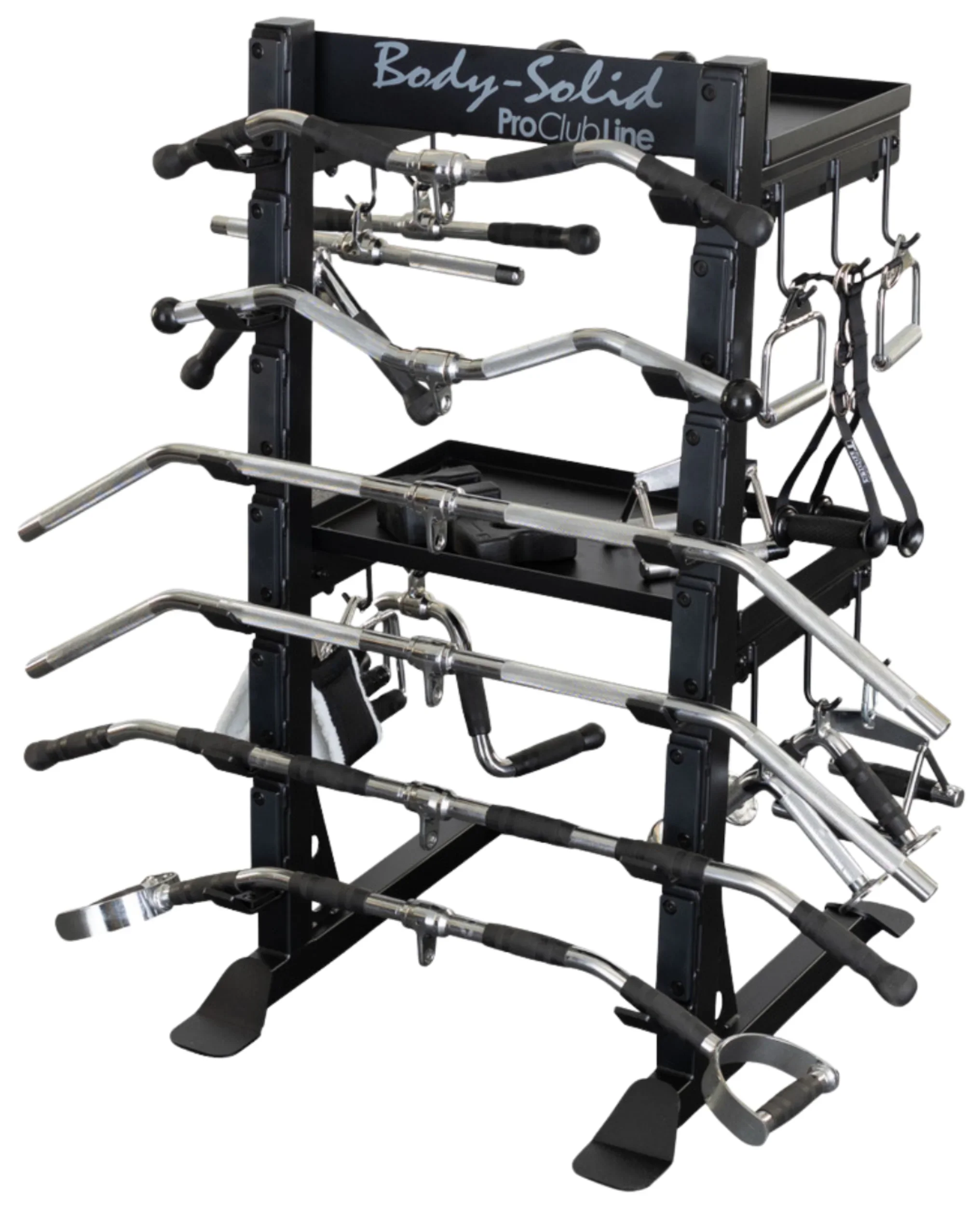 Body Solid Pro Clubline SAR100 Accessory Rack (New) - Image 4
