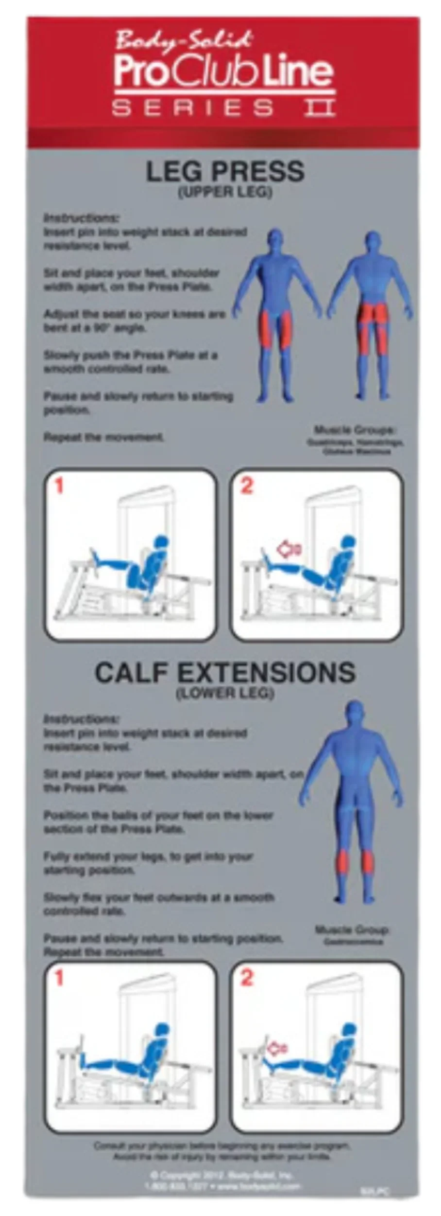 Body-Solid S2LPC-2 Series II Leg Press and Calf Raise (New) - Image 5