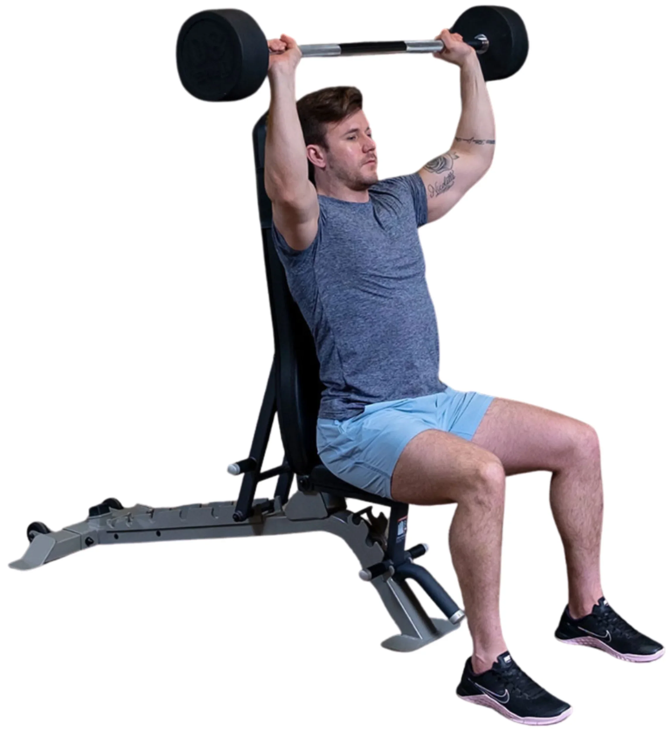 Body Solid SBB Fixed Weight Barbell Set, 10 Bars (New) - Image 2