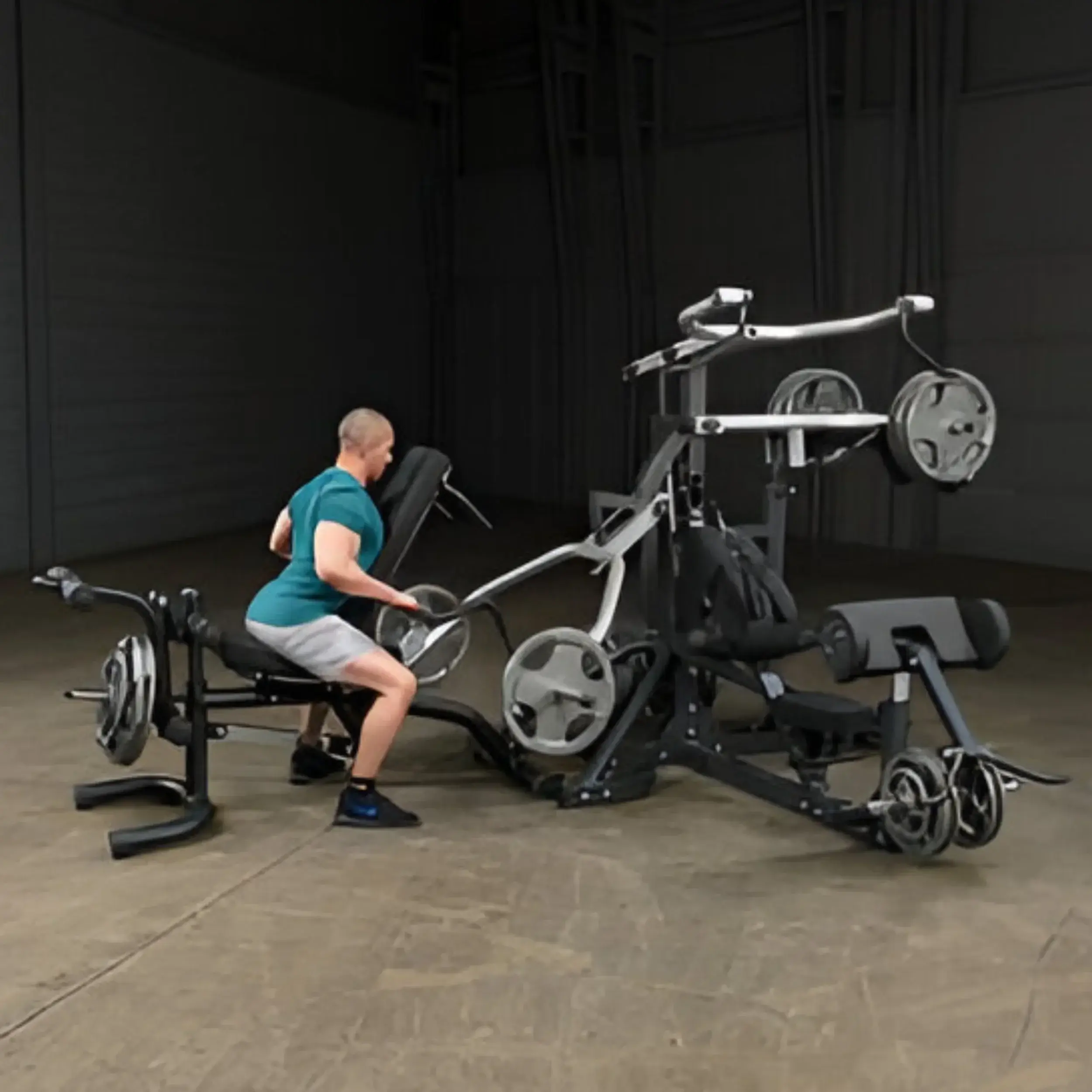 Body-Solid SBL460P4 Freeweight Leverage Gym Package (New) - Image 5