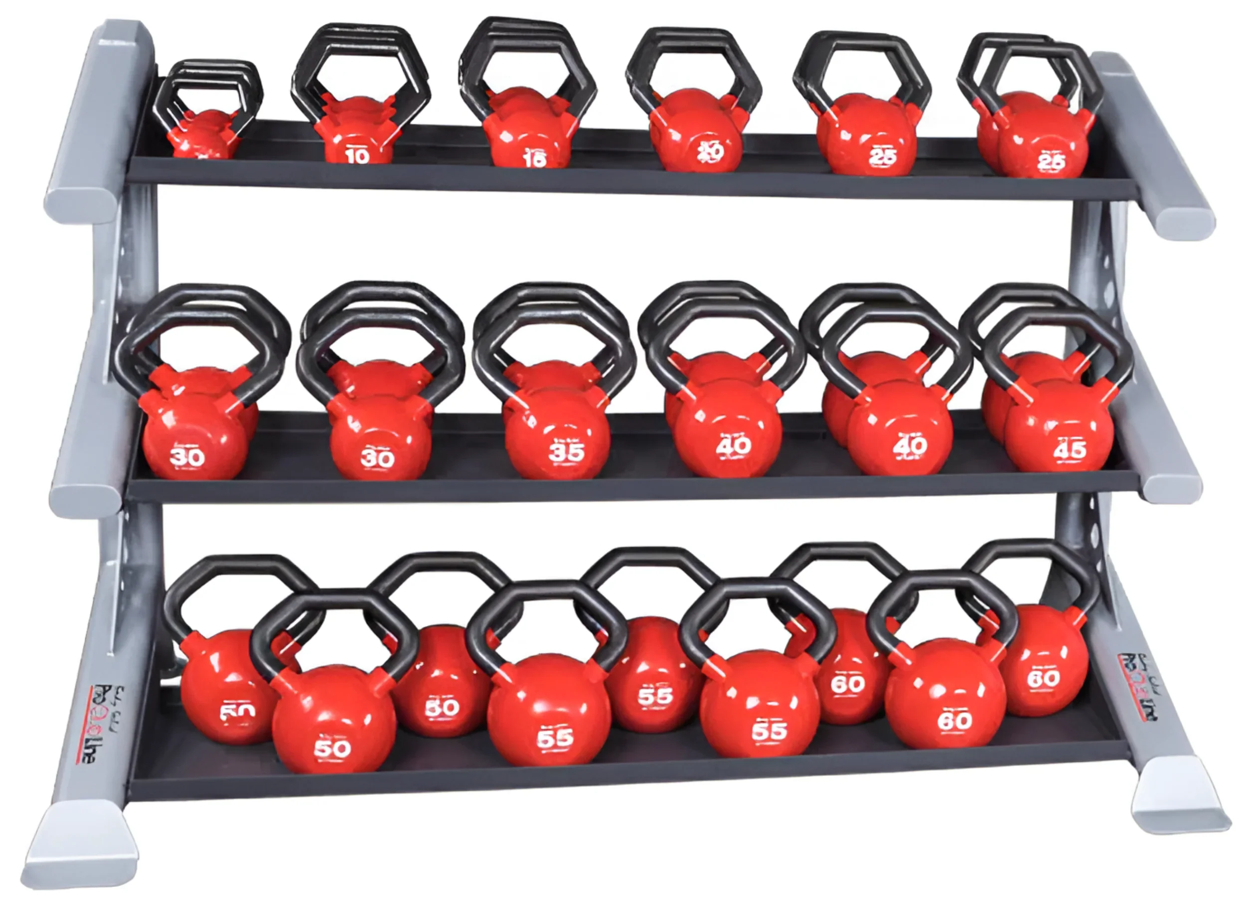 Body Solid SDKR1000KB 3 Tier PCL Kettlebell Rack (New) - Image 3