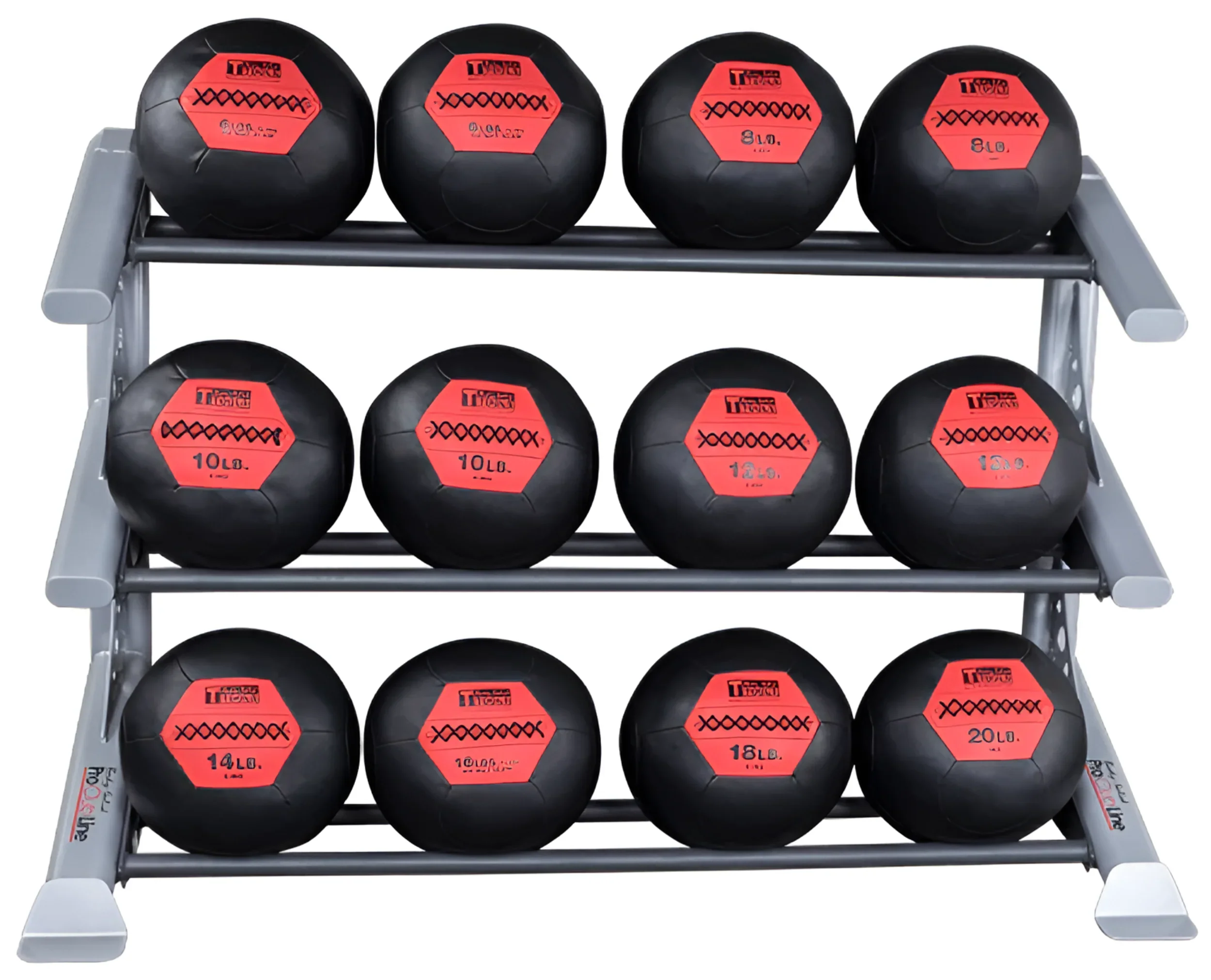 Body Solid SDKR1000MB 3 Tier PCL Medicine Ball Rack (New) - Image 2