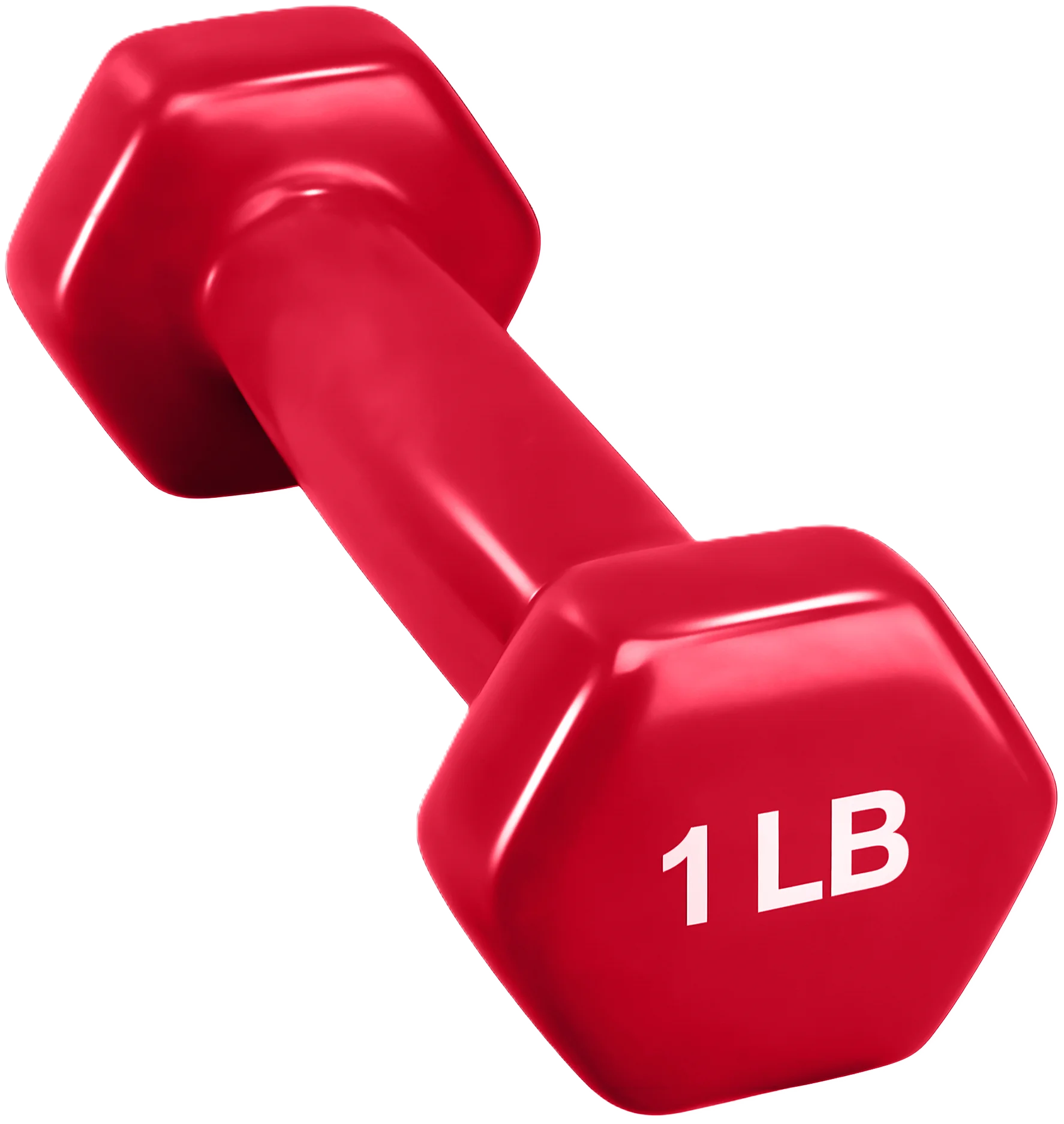 French Fitness Colorful Hex Vinyl Dumbbell Set of 1 to 15 lbs (New) - Image 4