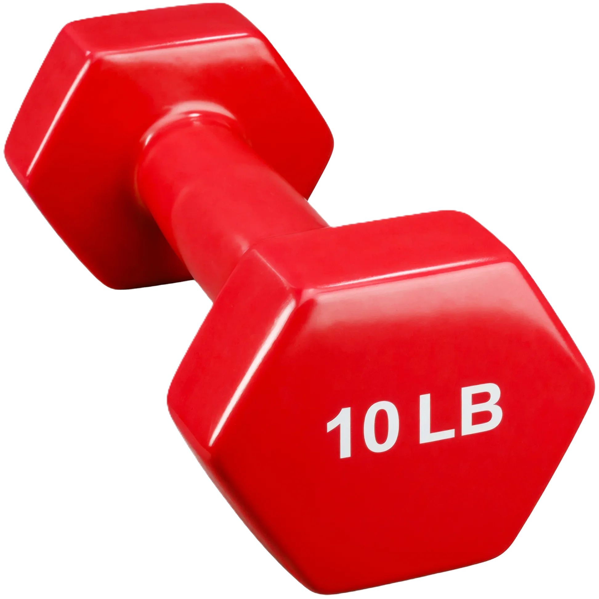 French Fitness Colorful Hex Vinyl Dumbbell Set of 1 to 15 lbs (New) - Image 13