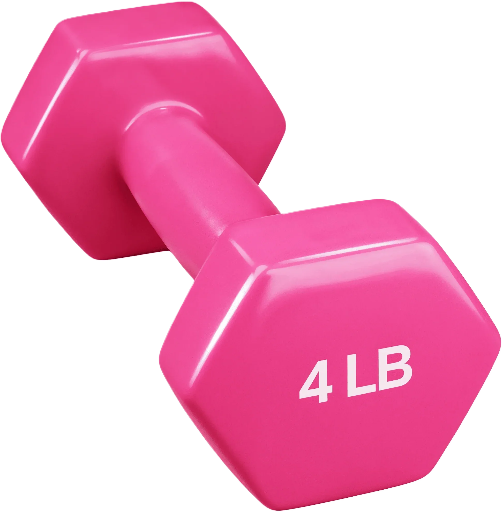 French Fitness Colorful Hex Vinyl Dumbbell Set of 1 to 15 lbs (New) - Image 7