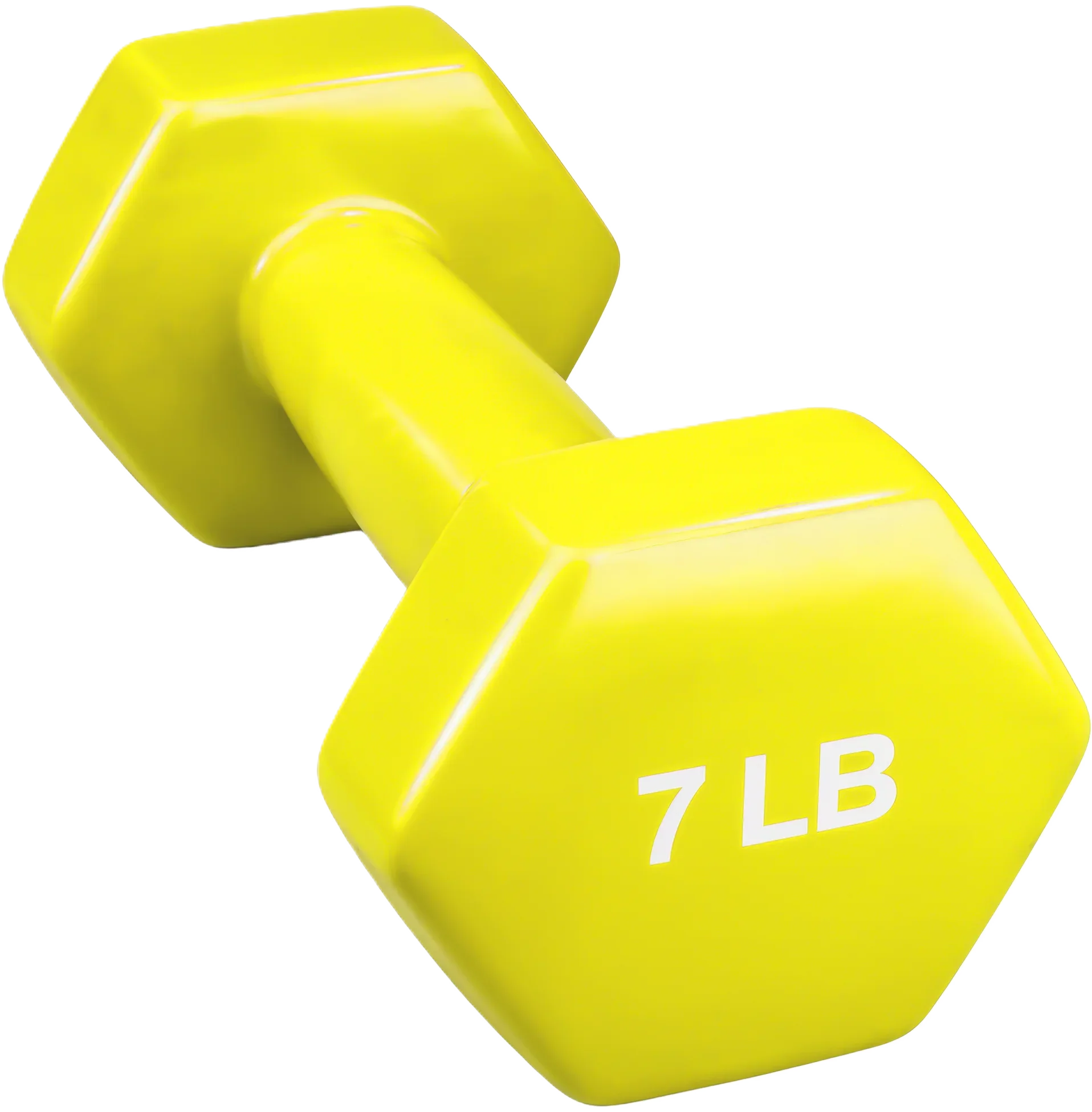 French Fitness Colorful Hex Vinyl Dumbbell Set of 1 to 15 lbs (New) - Image 10