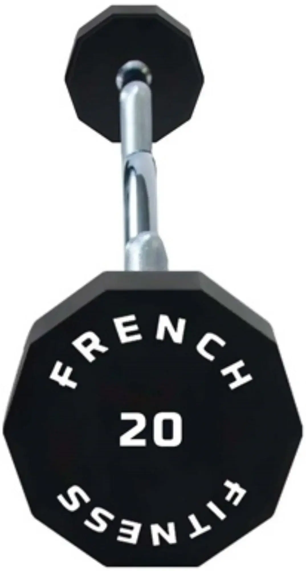 French Fitness EZ Curl Urethane Barbell 20 lbs - Single (New) - Image 2