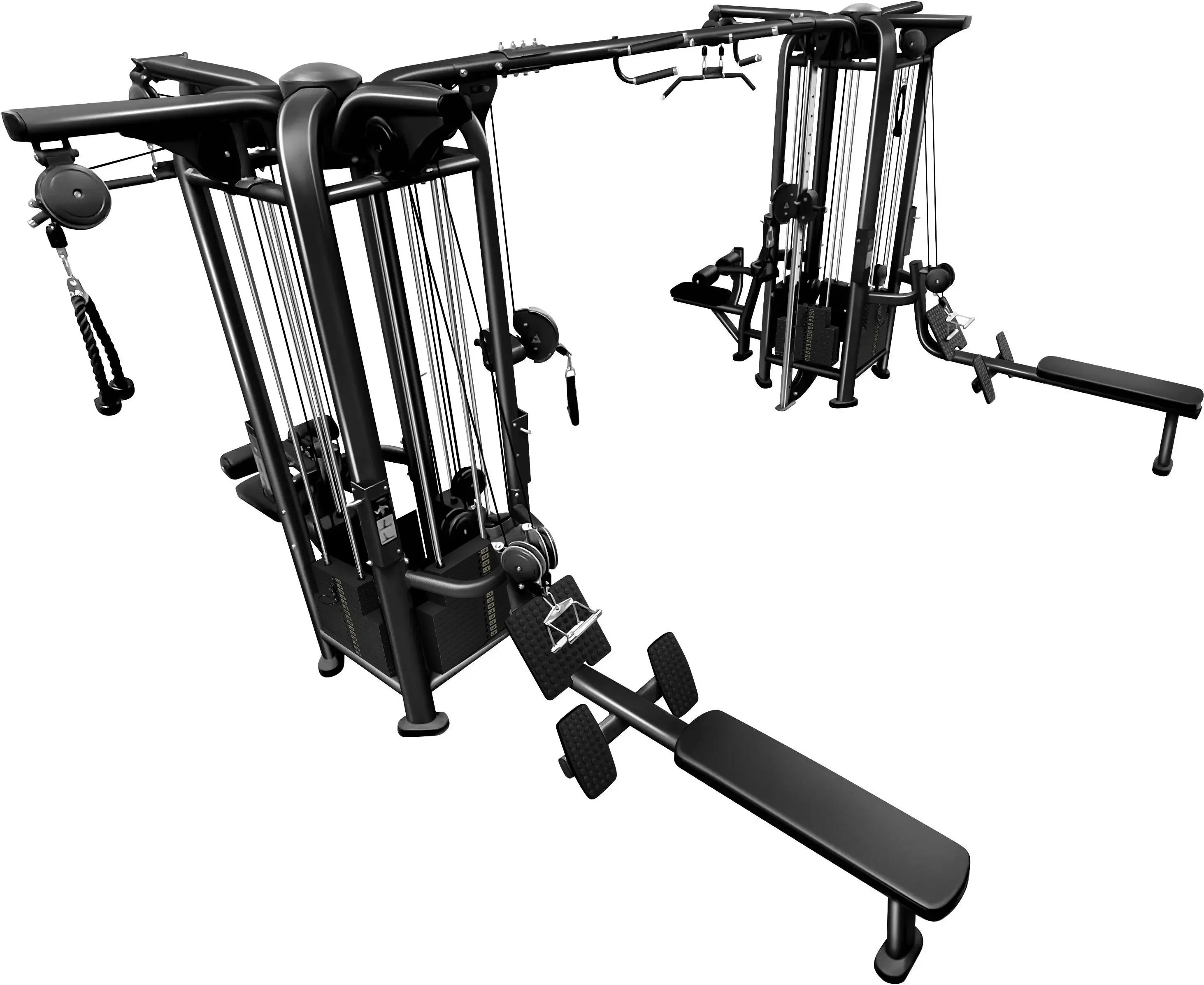 French Fitness FFB Black 8 Stack Multi Jungle Gym (New) - Image 4