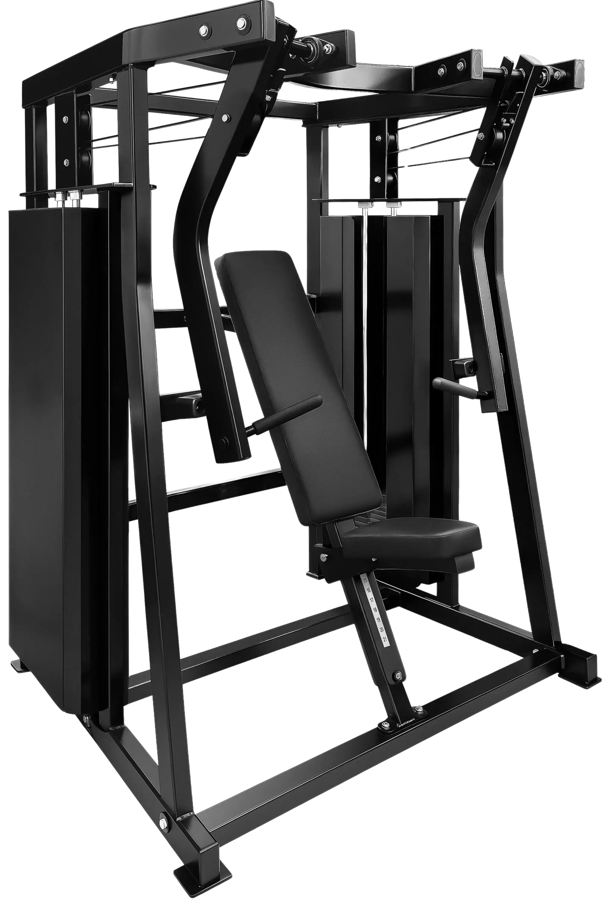 French Fitness FFB Black Dual Stack Chest Press (New)