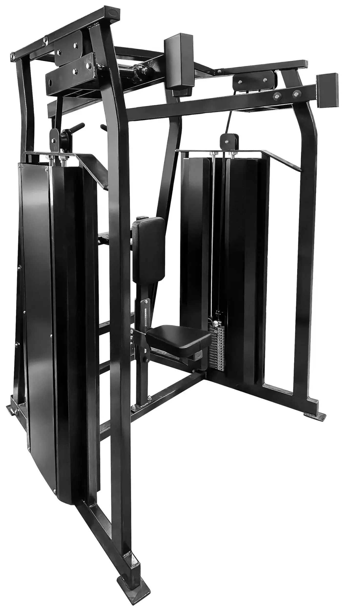 French Fitness FFB Black Dual Stack High Row (New) - Image 3