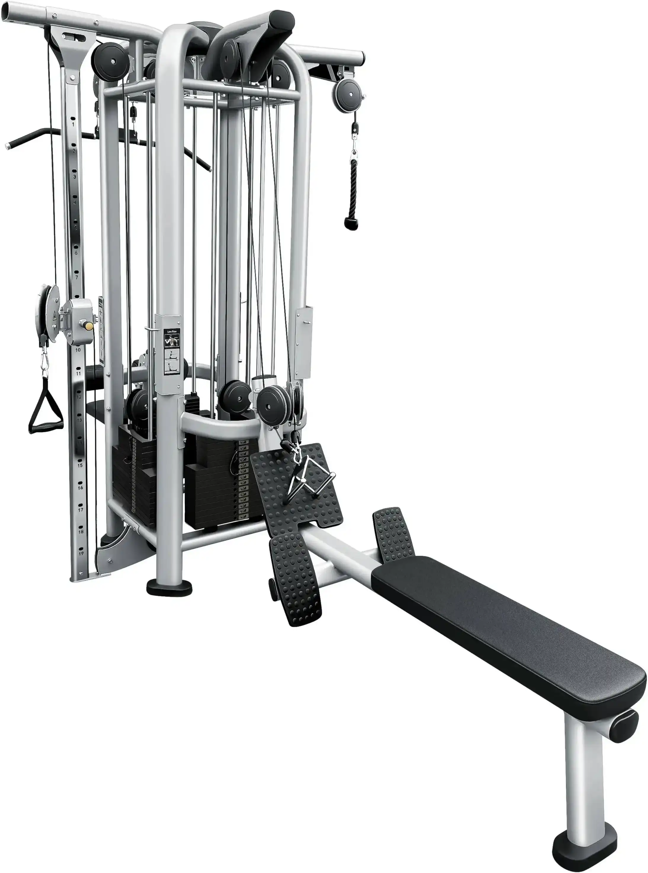 French Fitness FFS Silver 4 Stack Multi Jungle Gym (New) - Image 5