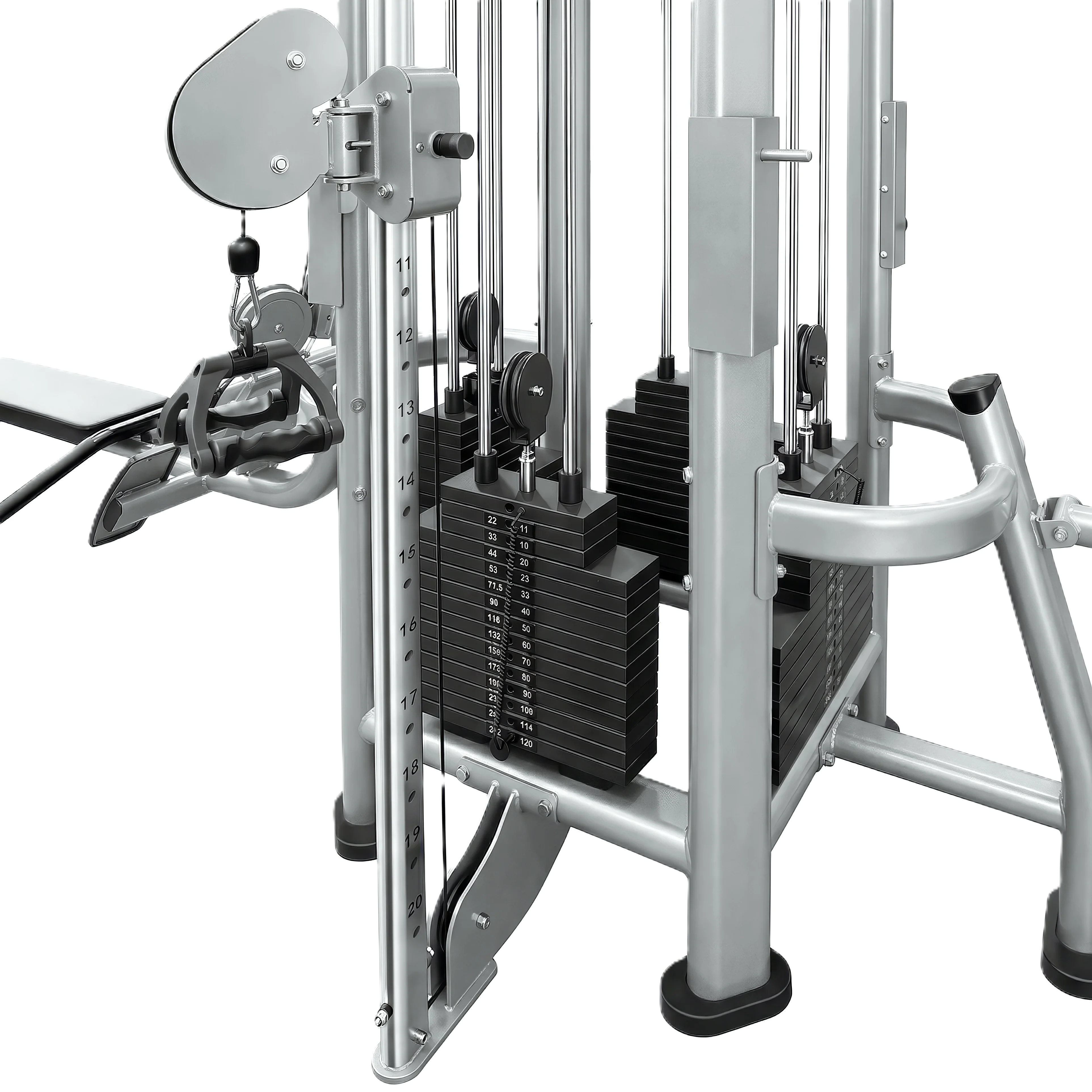 French Fitness FFS Silver 4 Stack Multi Jungle Gym (New) - Image 7
