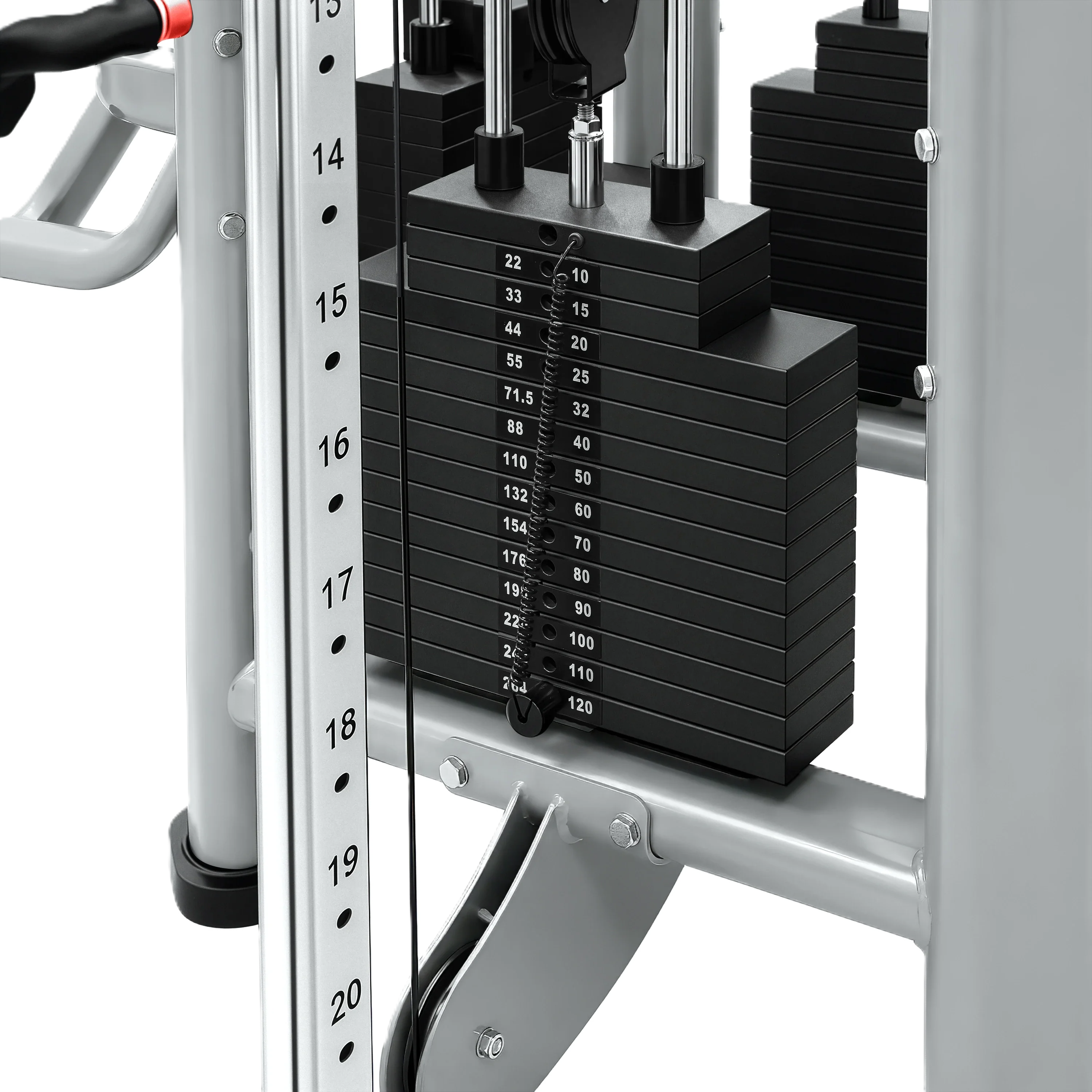 French Fitness FFS Silver 4 Stack Multi Jungle Gym (New) - Image 9