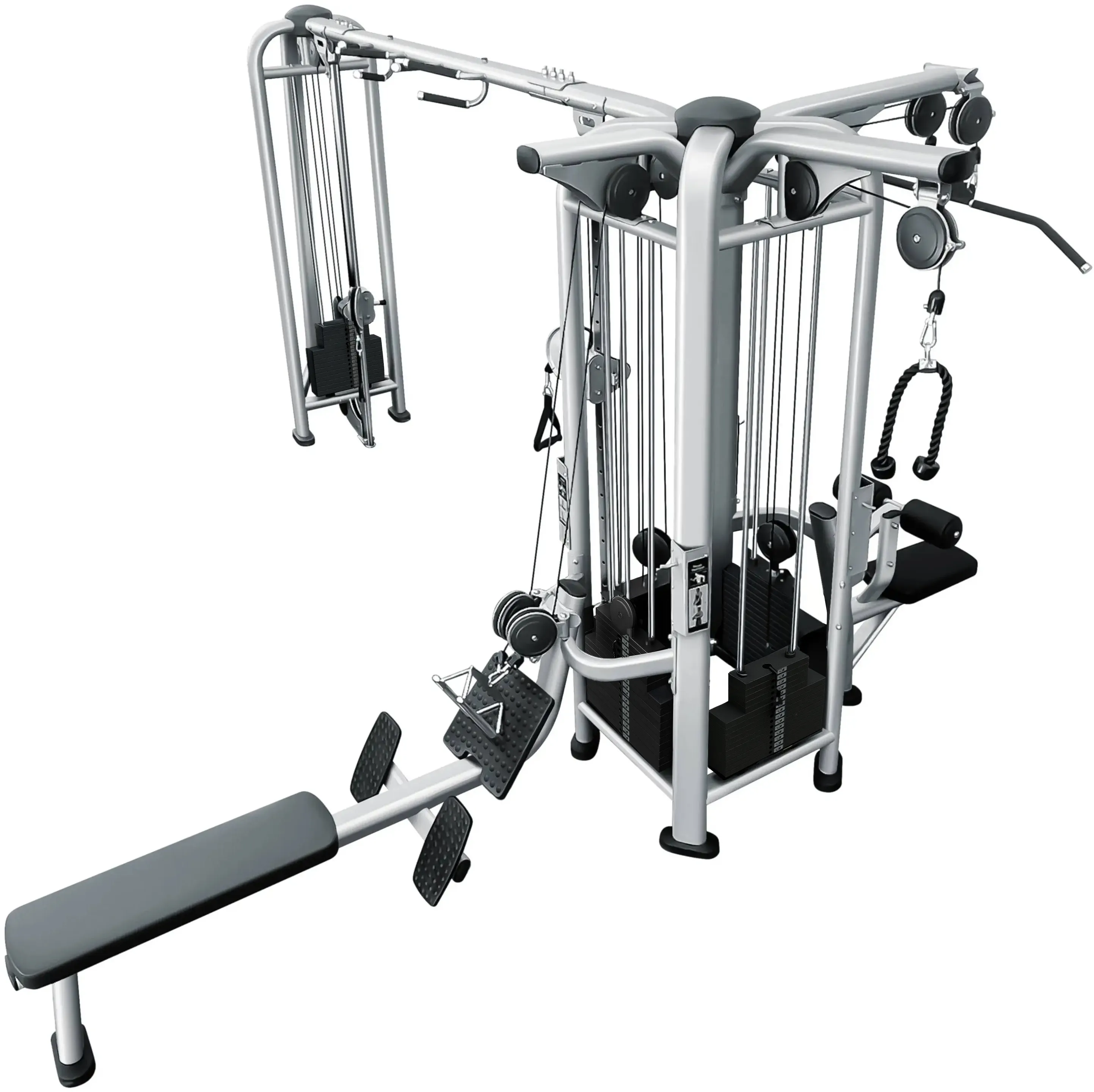 French Fitness FFS Silver 5 Stack Multi Jungle Gym (New) - Image 9