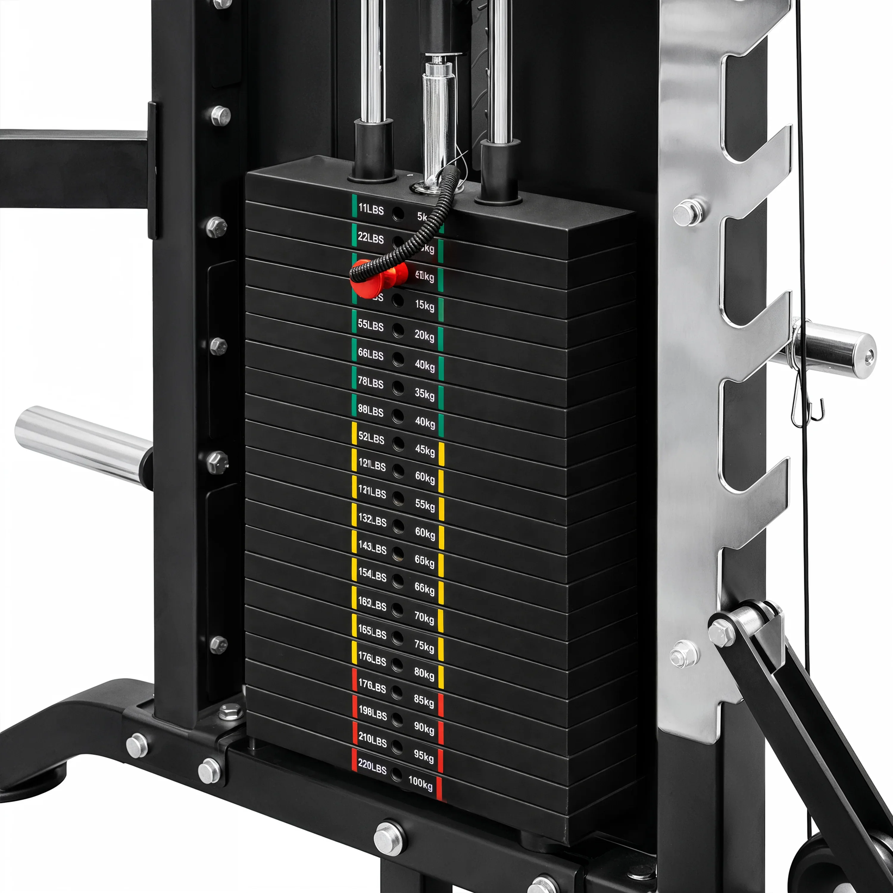 French Fitness FSR90 All-in-One Smith Machine, Functional Trainer & Squat Rack (New) - Image 13