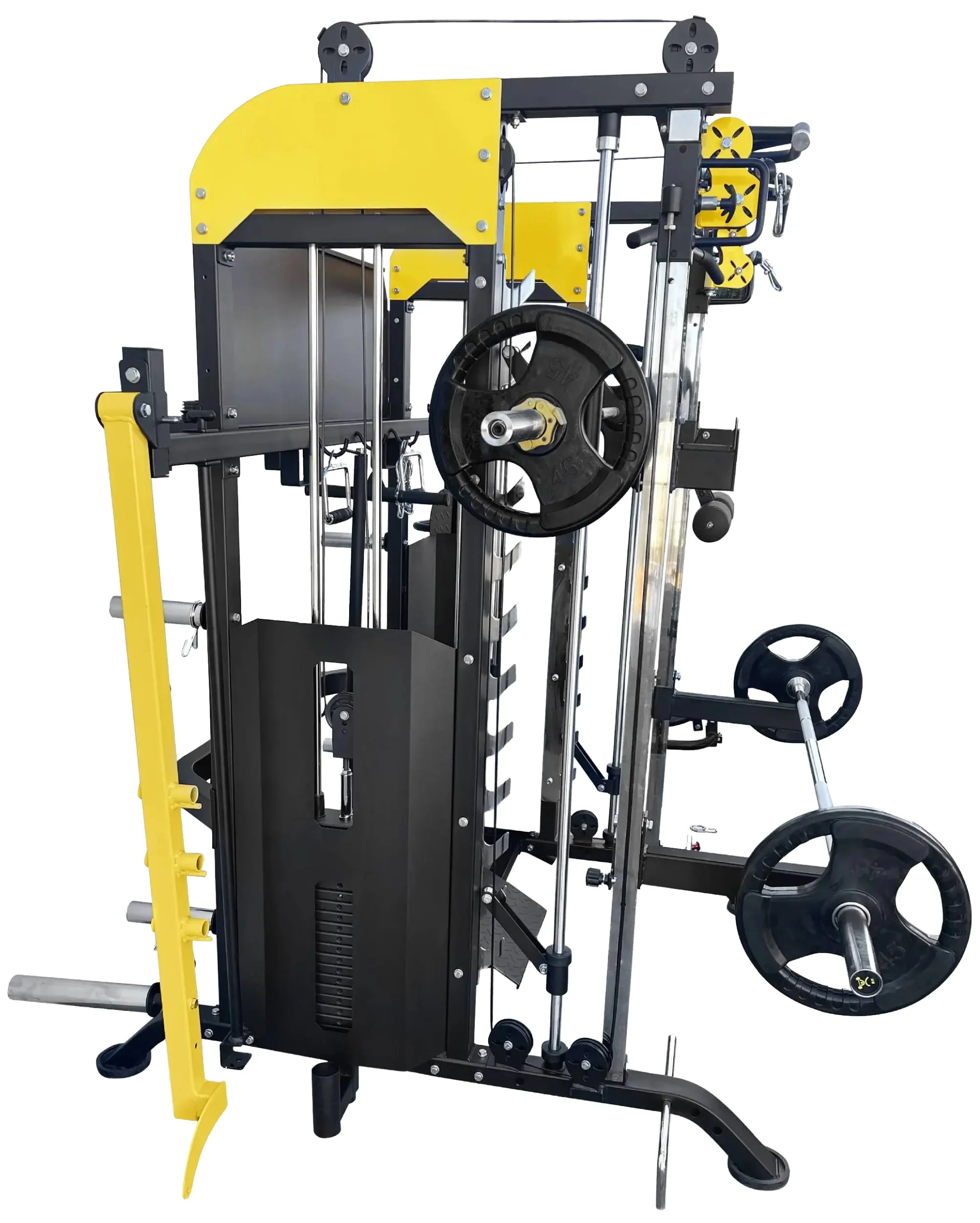 French Fitness FSR90 All-in-One Smith Machine, Functional Trainer & Squat Rack (New) - Image 8