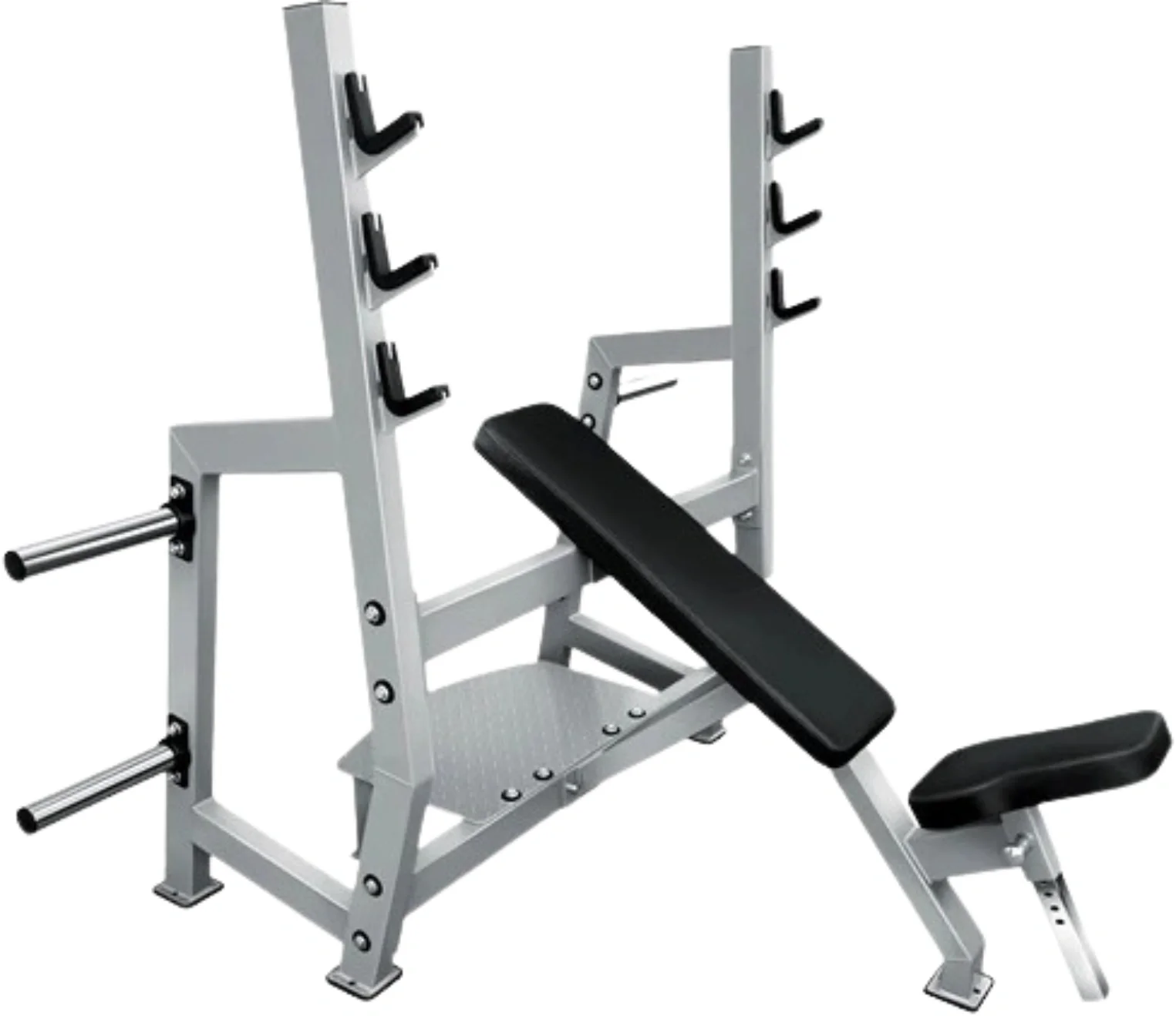 French Fitness Napa Olympic Incline Bench w/Weight Storage (New) - Image 2