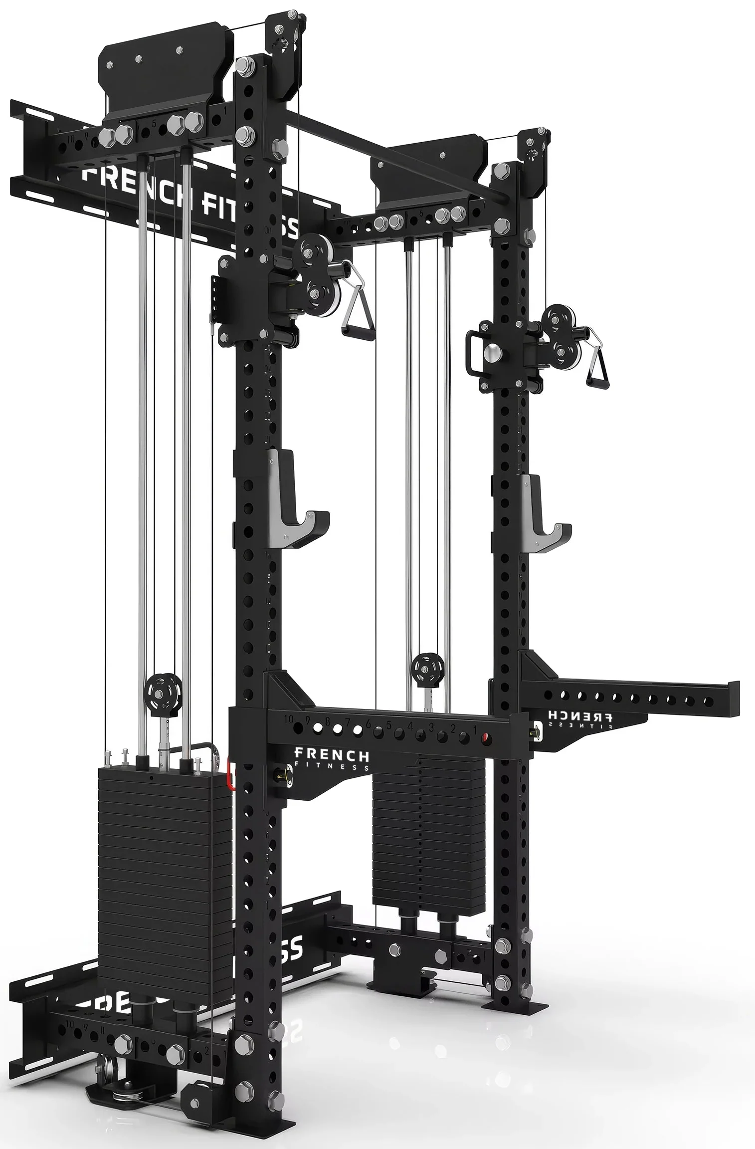 French Fitness Wall Mounted Rack Functional Trainer 2:1 (New) - Image 4