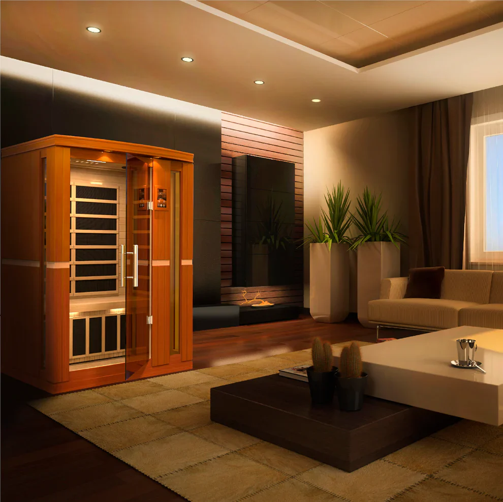 GoldenDesign DYN-6220-01 Elite Dynamic "Vittoria" 2 Person Ultra Low EMF Far IR Sauna (New) - Image 4