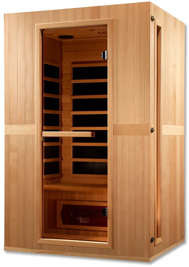 GoldenDesign MX-LS2-01 Maxxus "Serenity" Dual Tech 2 Person Low EMF FAR IR Sauna (New) - Image 3