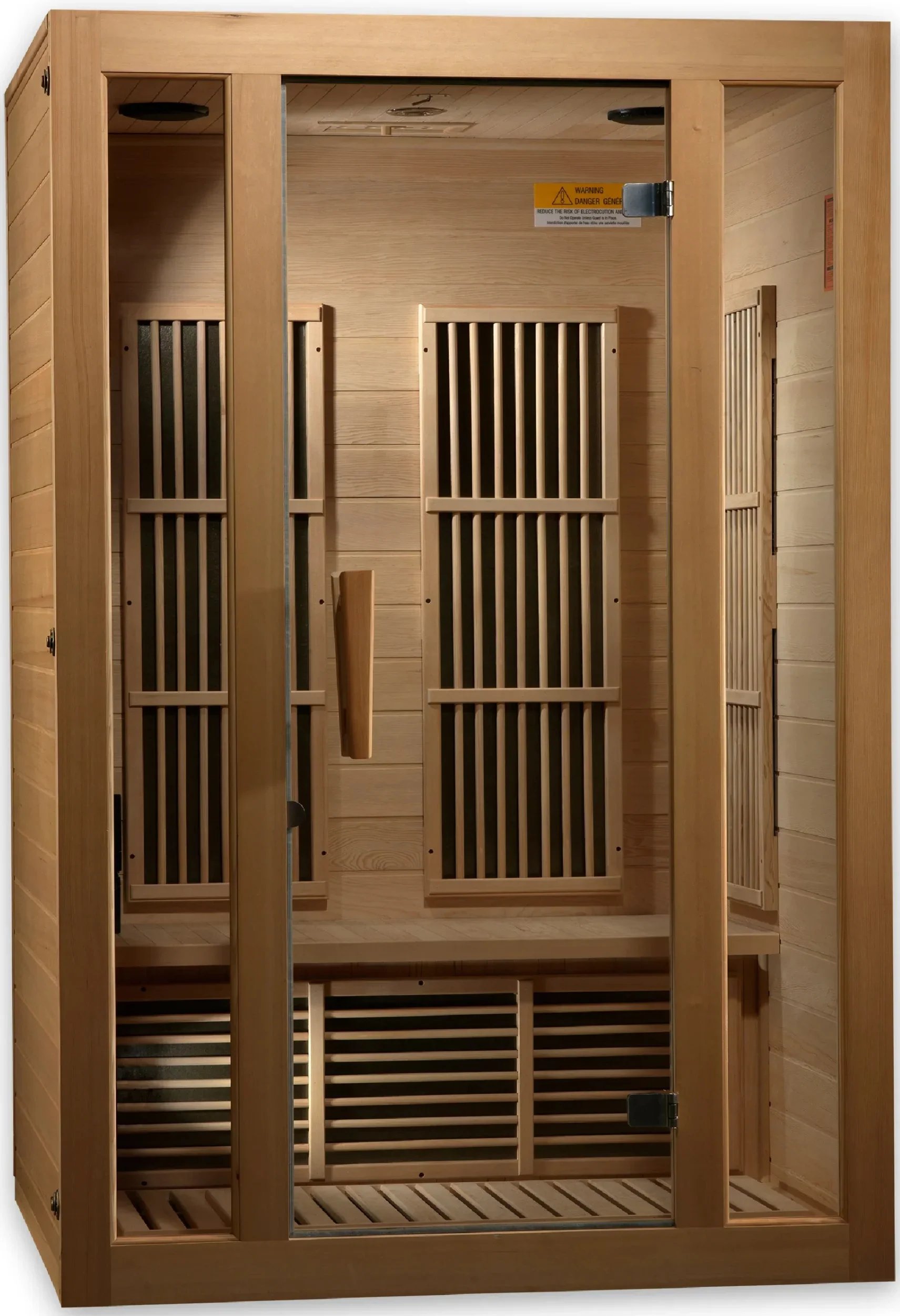 GoldenDesigns MX-J206-01-ZF Maxxus Seattle 2 Person Near Zero EMF FAR Infrared Sauna (New) - Image 2