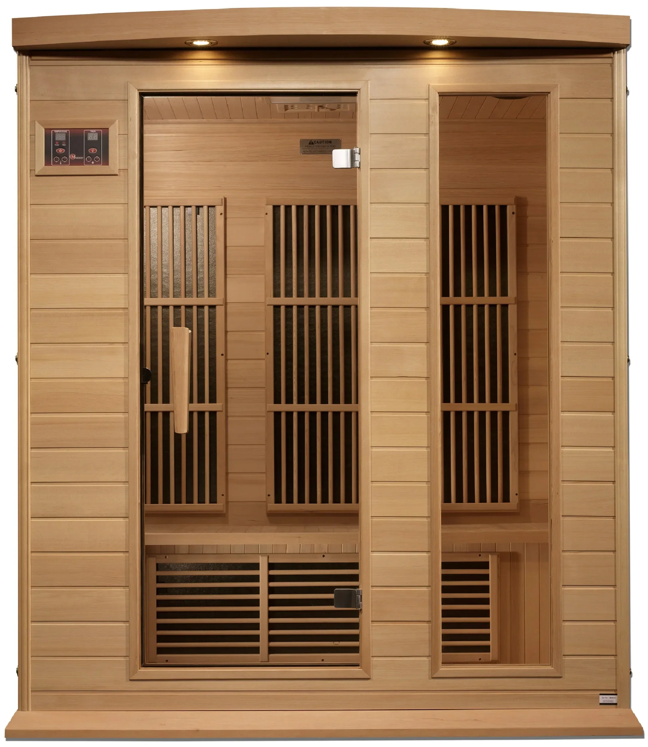 GoldenDesigns MX-K306-01-ZF Hemlock Maxxus 3 Person Near Zero EMF FAR Infrared Sauna (New) - Image 2