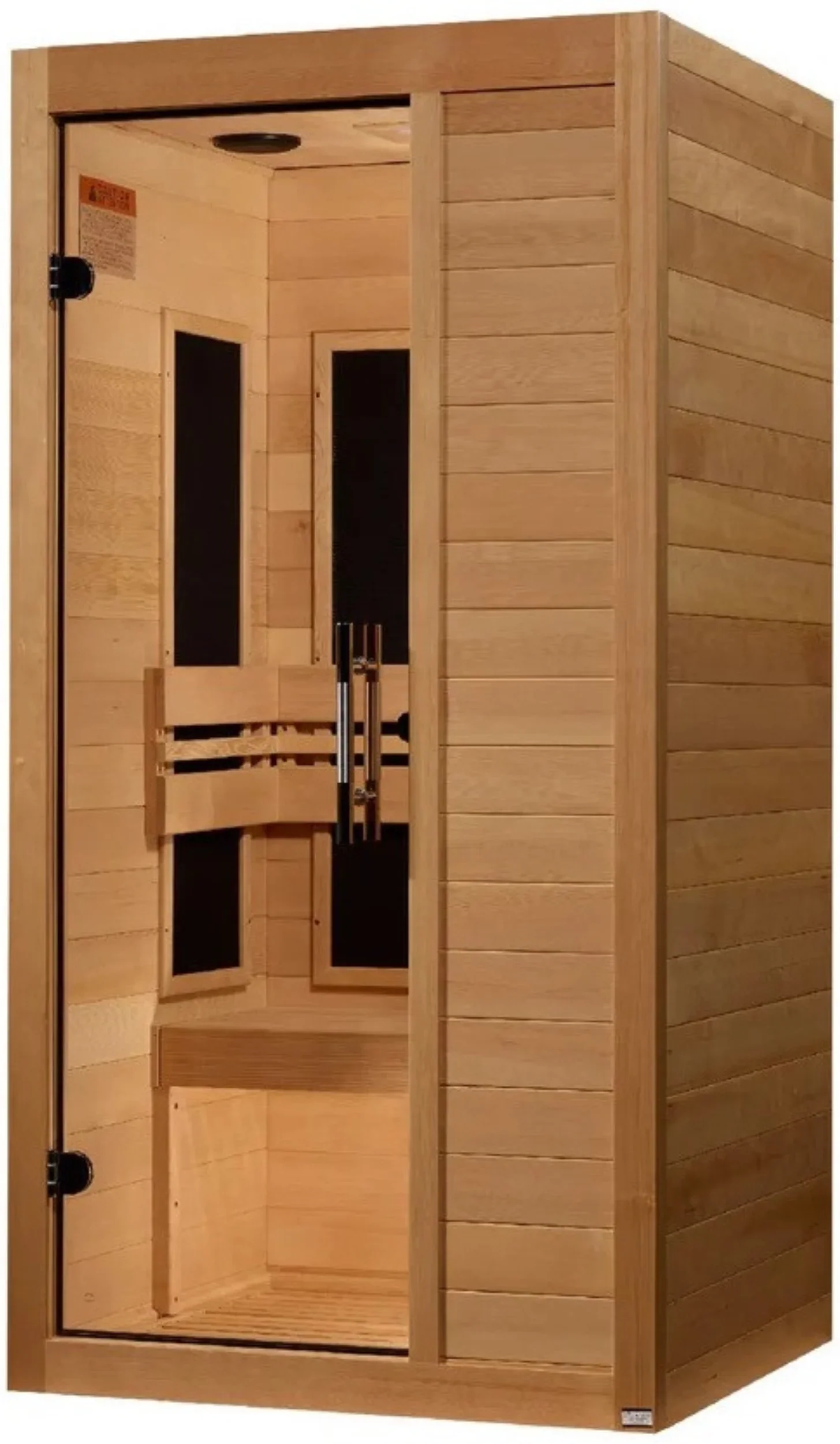 GoldenDesigns S-Line MX-S106-01 Maxxus Low EMF FAR Infrared Sauna Canadian Hemlock (New) - Image 3