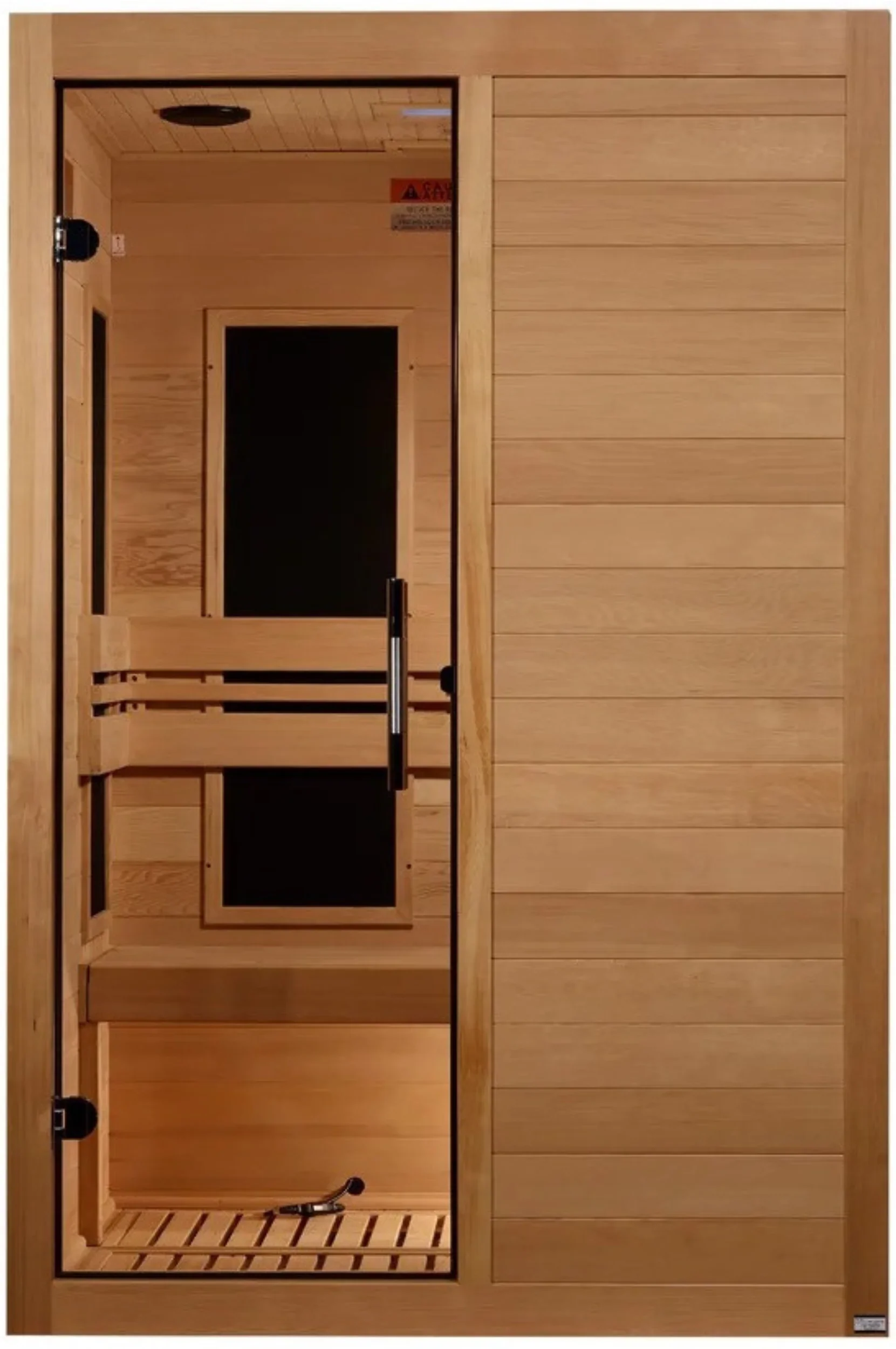 GoldenDesigns S-Line MX-S206-01 Maxxus Low EMF FAR Infrared Sauna Canadian Hemlock (New) - Image 2