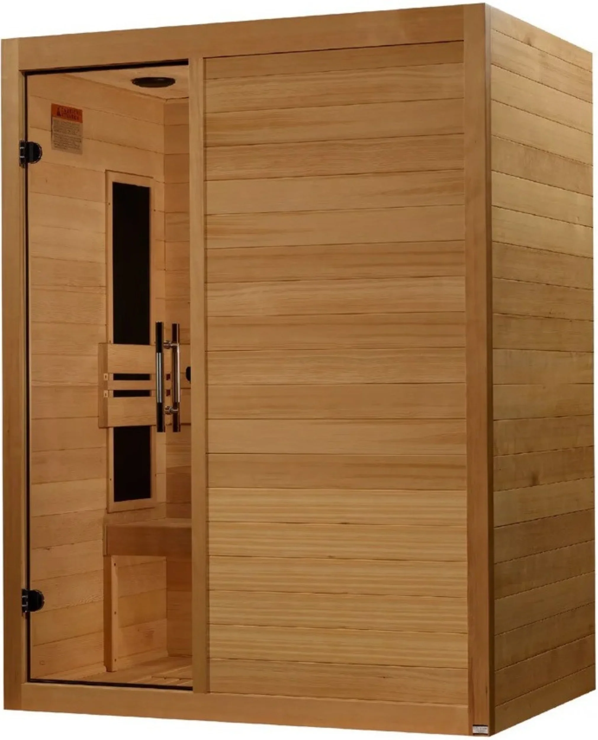 GoldenDesigns S-Line MX-S306-01 Maxxus Low EMF FAR Infrared Sauna Canadian Hemlock (New) - Image 3