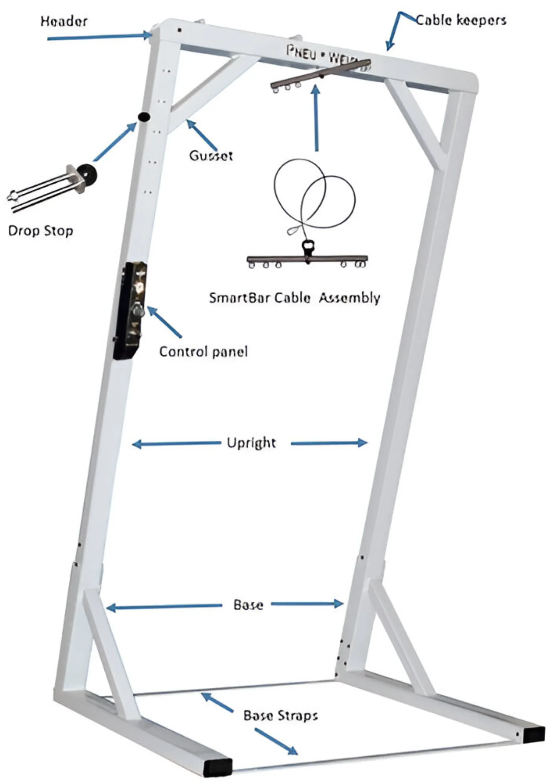 PneuWeight Single Unweighting Exercise System w/2 Vests & Compressor (Remanufactured) - Image 2