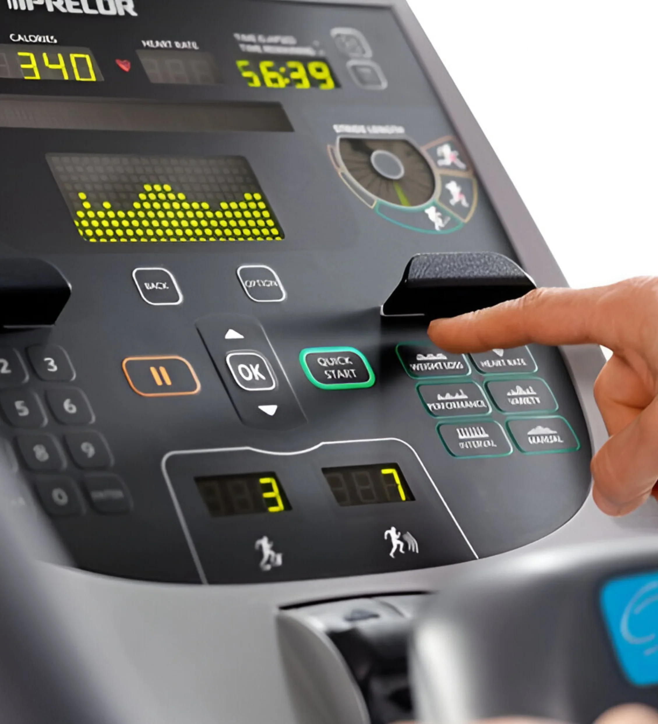 Precor AMT 835 with Open Stride w/P30 Console (Remanufactured) - Image 6