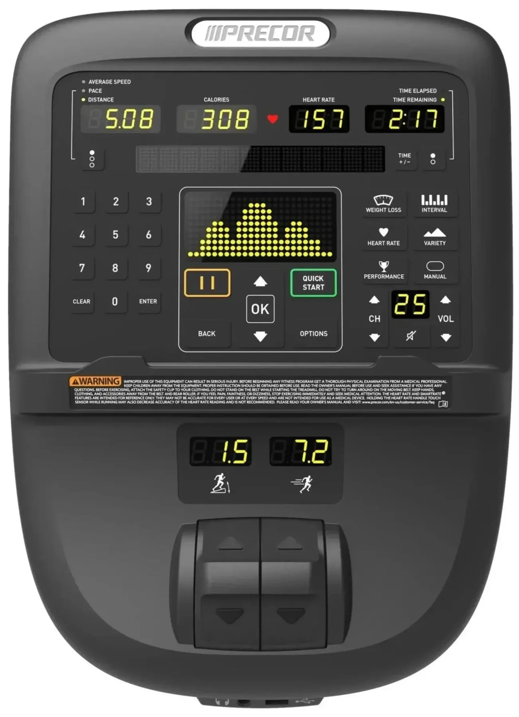 Precor AMT 835 with Open Stride w/P31 Console (Remanufactured) - Image 2