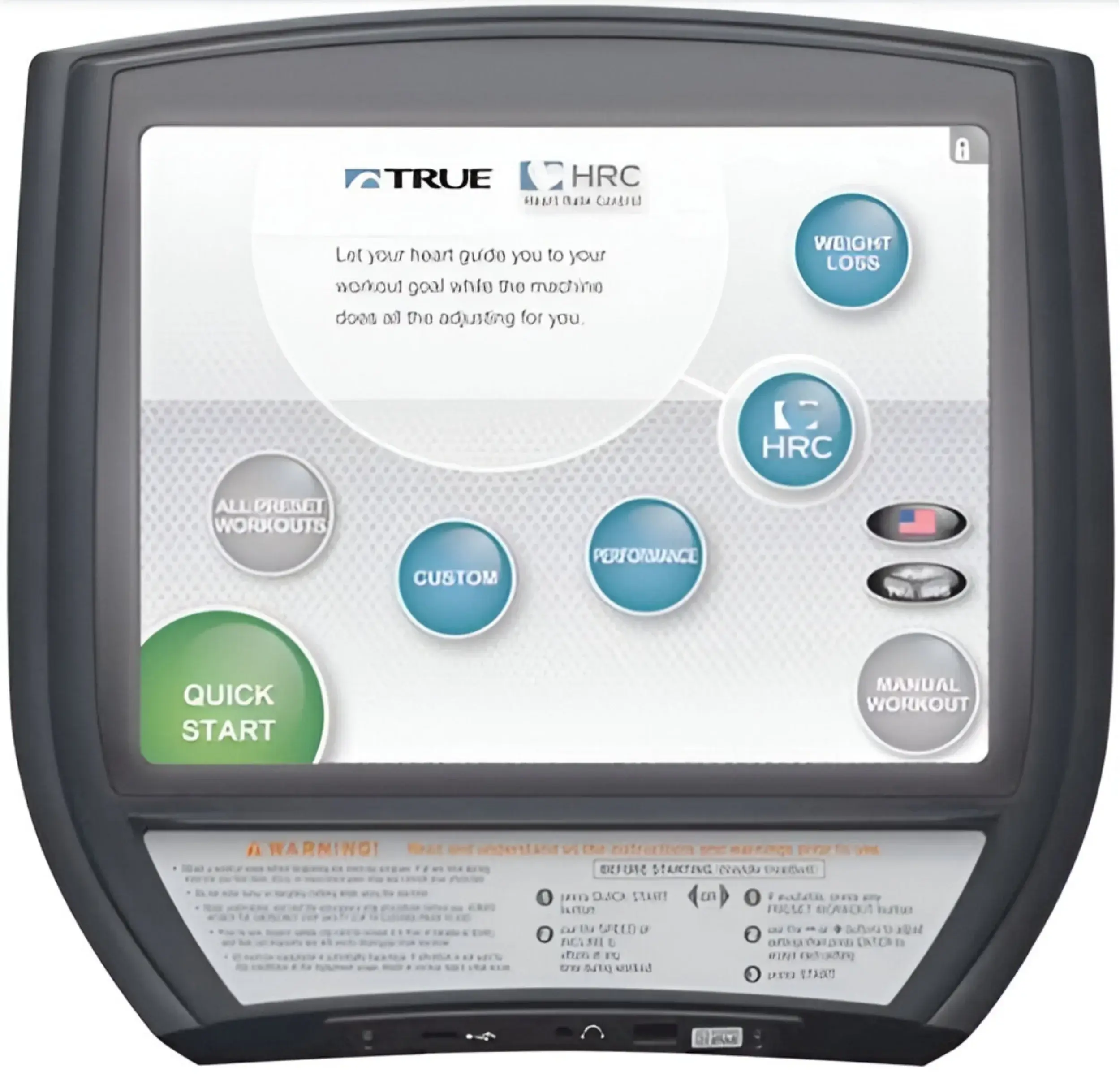 True Fitness LC900 Elliptical w/15" LCD with Touchscreen (Remanufactured) - Image 2